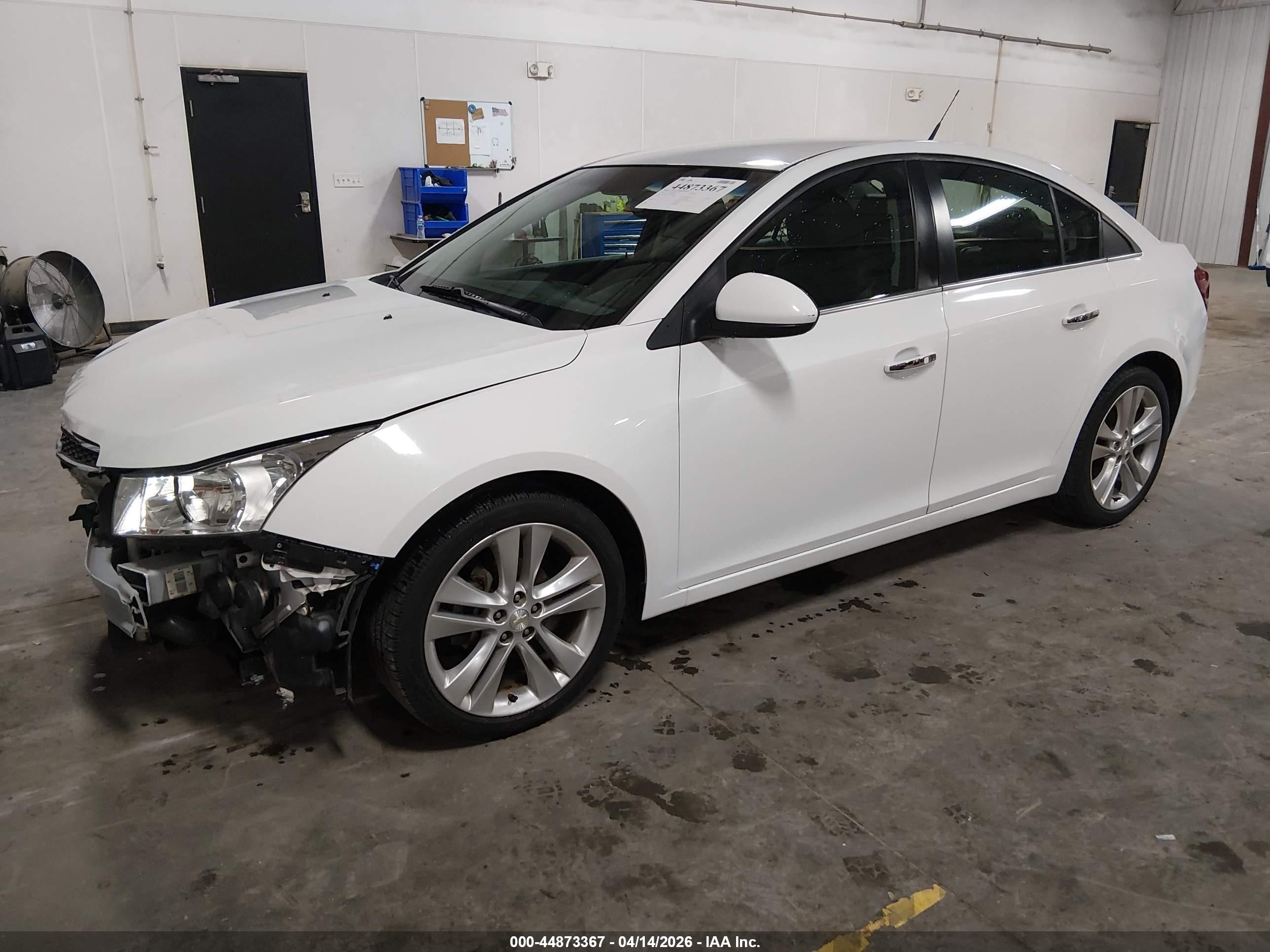 2012 Chevrolet Cruze Ltz White vin: 1G1PH5SC2C7308500