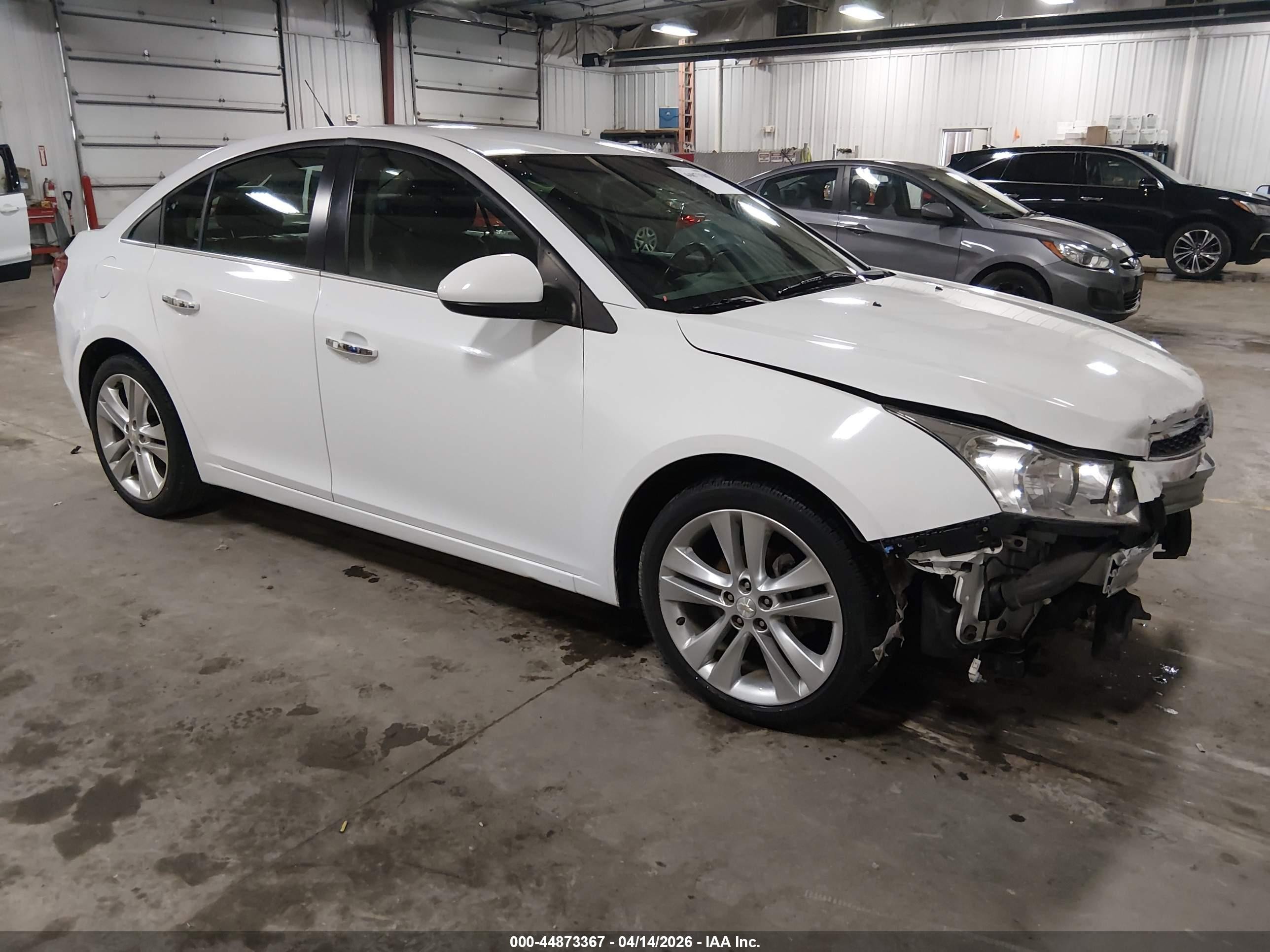2012 Chevrolet Cruze Ltz White vin: 1G1PH5SC2C7308500