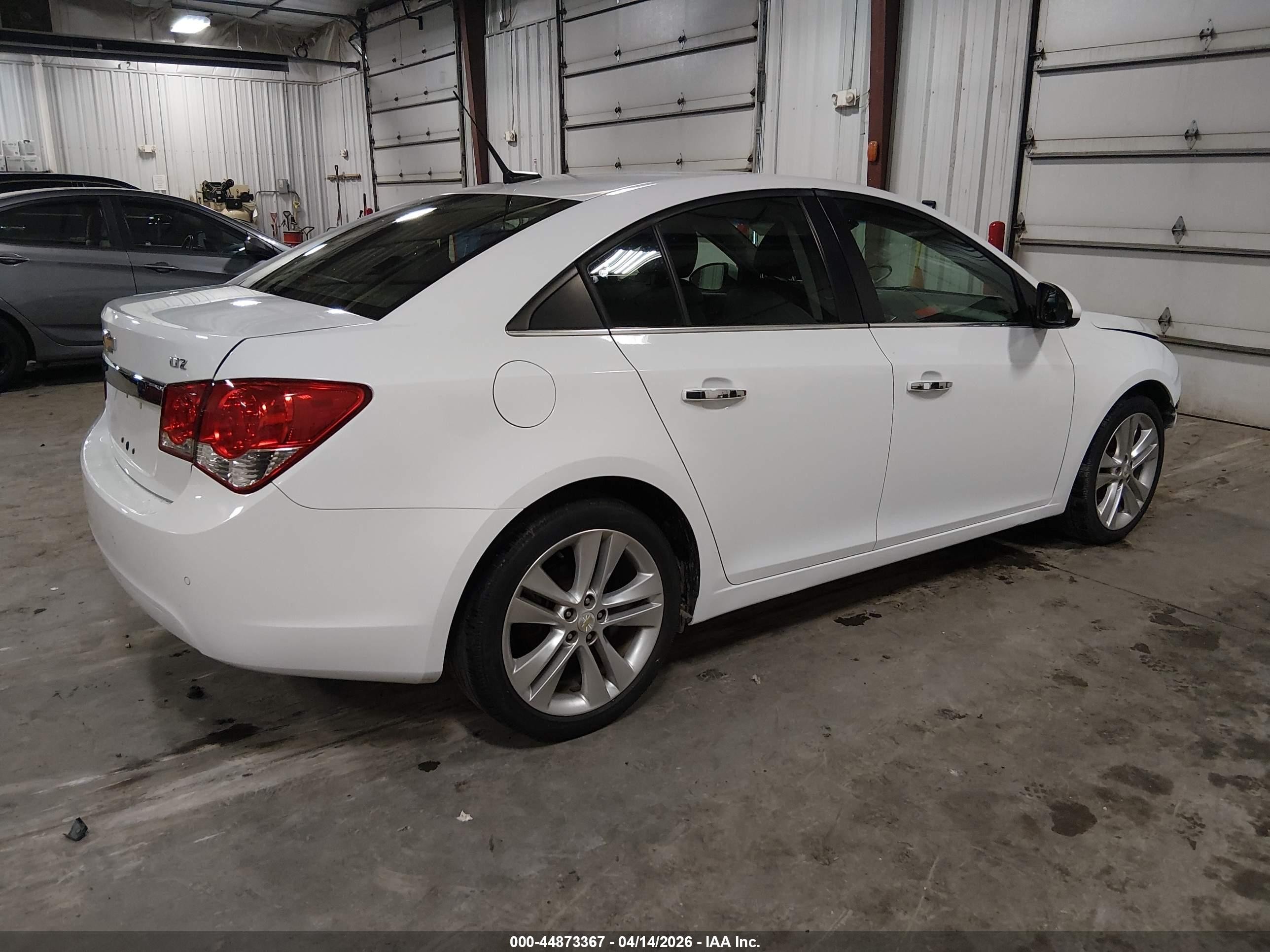 2012 Chevrolet Cruze Ltz White vin: 1G1PH5SC2C7308500