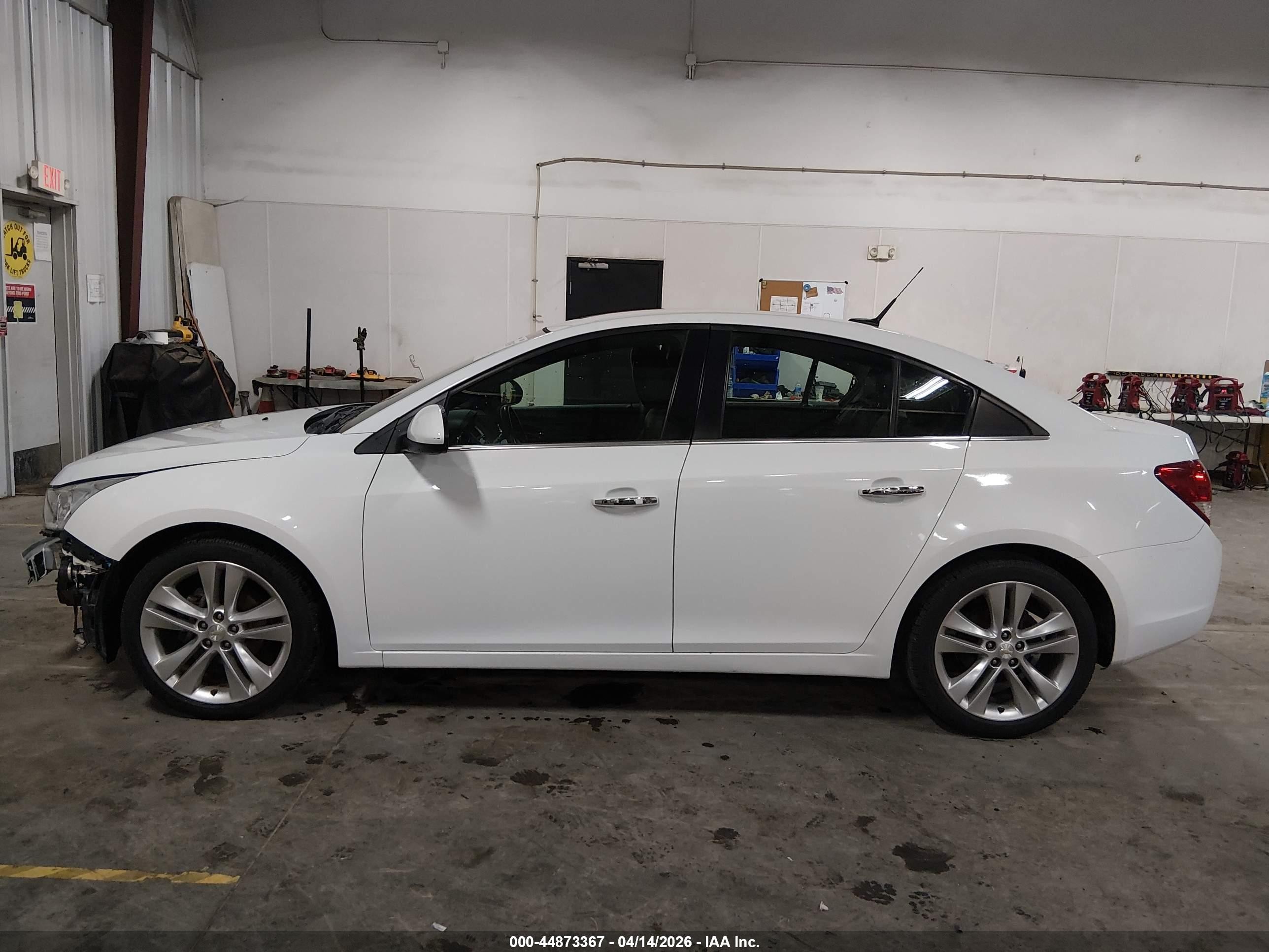 2012 Chevrolet Cruze Ltz White vin: 1G1PH5SC2C7308500