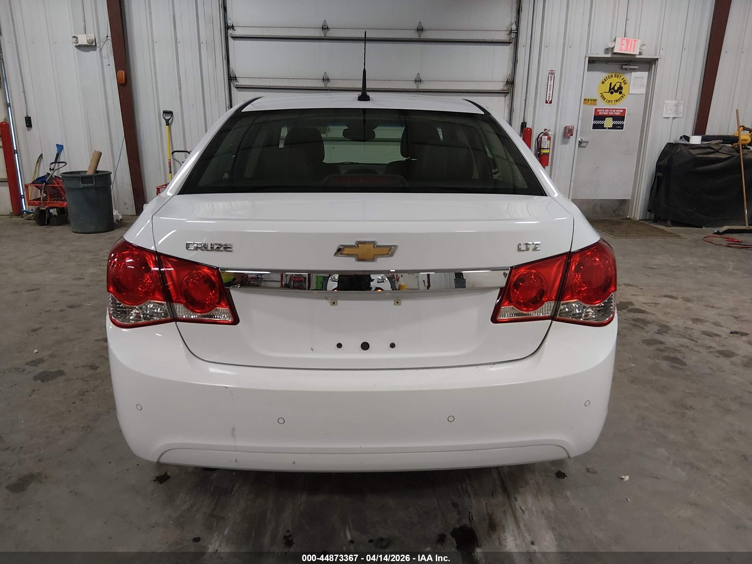 2012 Chevrolet Cruze Ltz White vin: 1G1PH5SC2C7308500