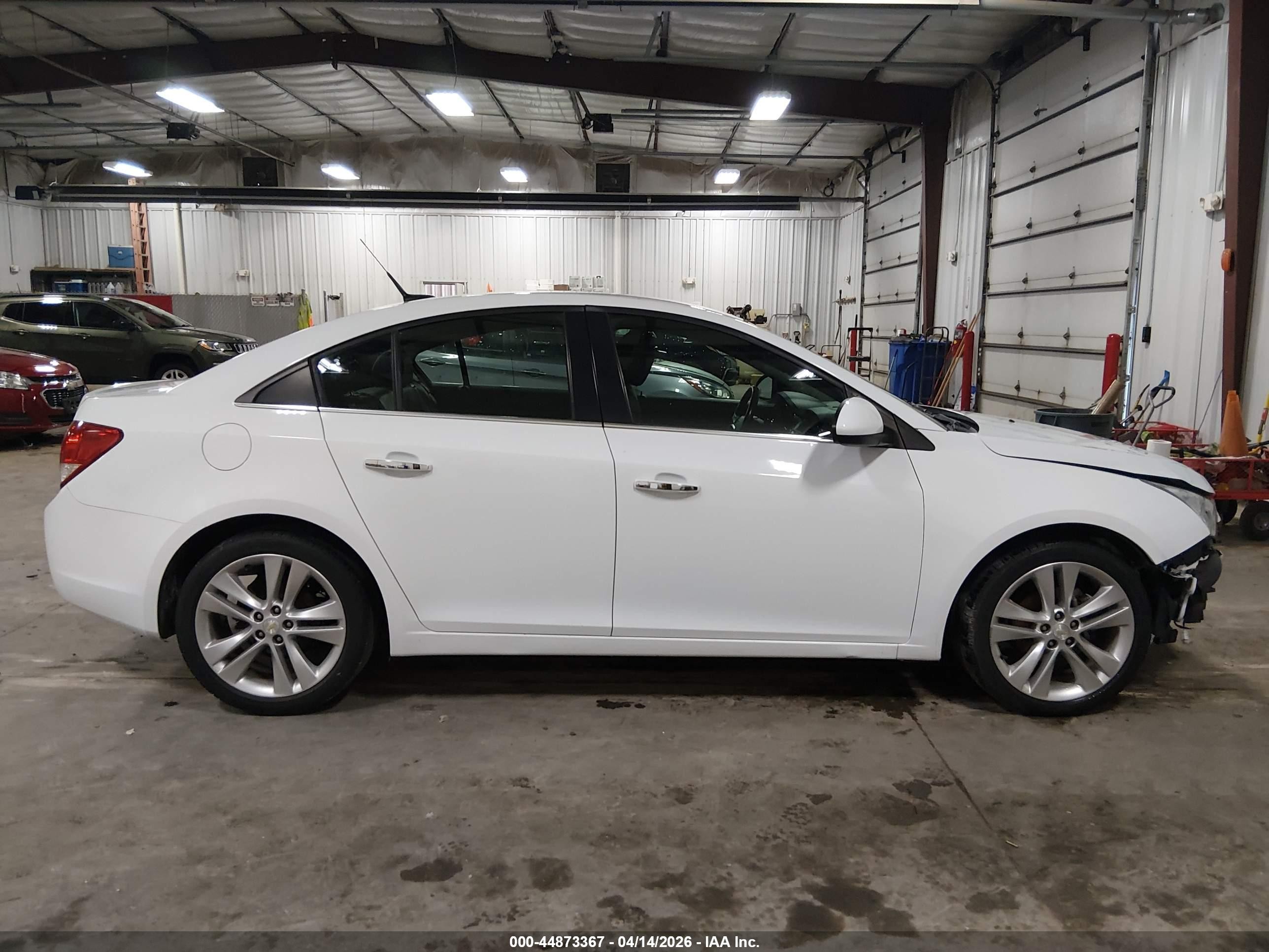 2012 Chevrolet Cruze Ltz White vin: 1G1PH5SC2C7308500