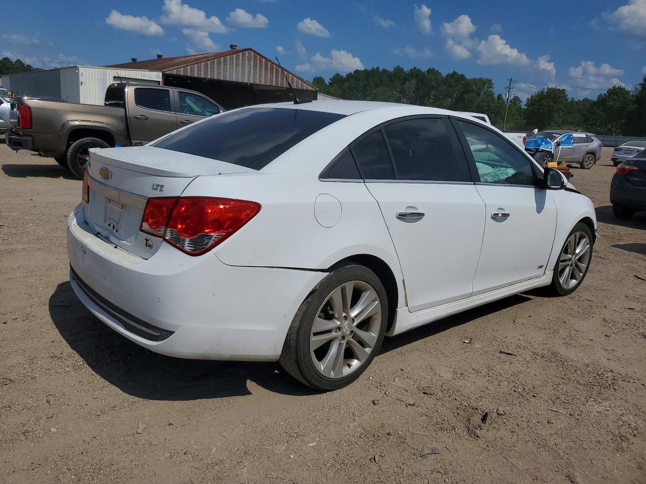 2012 Chevrolet Cruze Ltz White vin: 1G1PH5SC2C7383407