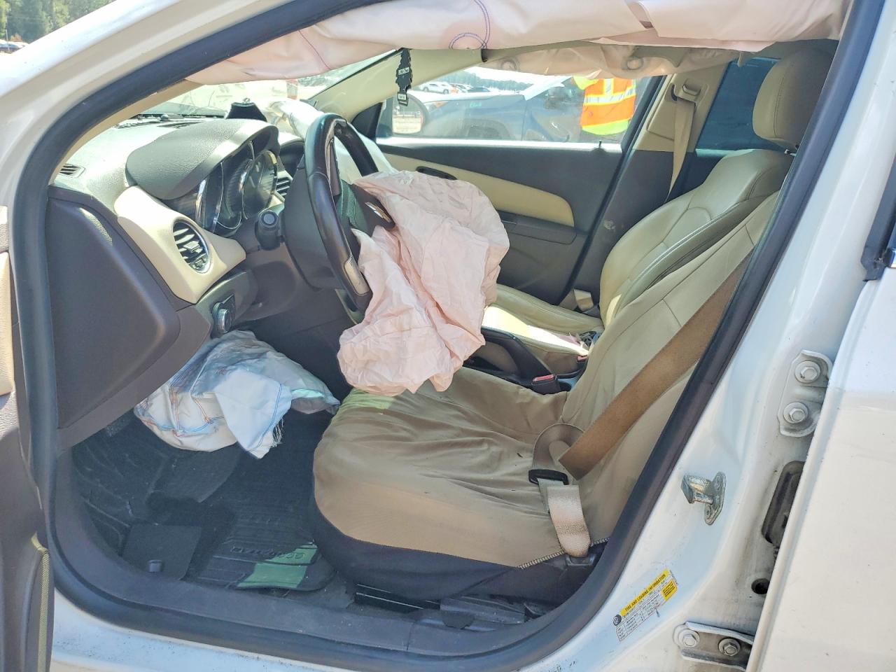 2012 Chevrolet Cruze Ltz White vin: 1G1PH5SC2C7383407