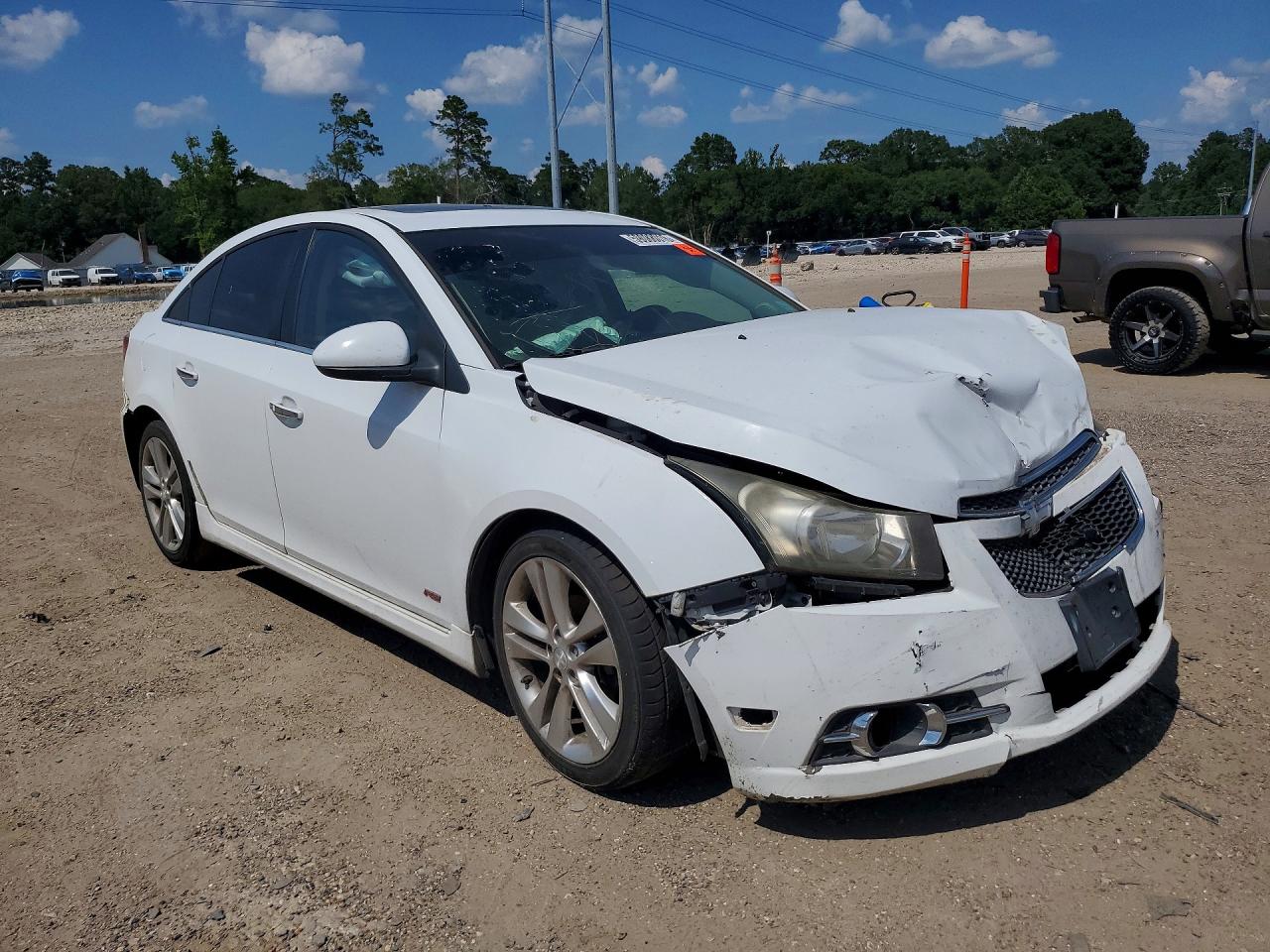 2012 Chevrolet Cruze Ltz White vin: 1G1PH5SC2C7383407