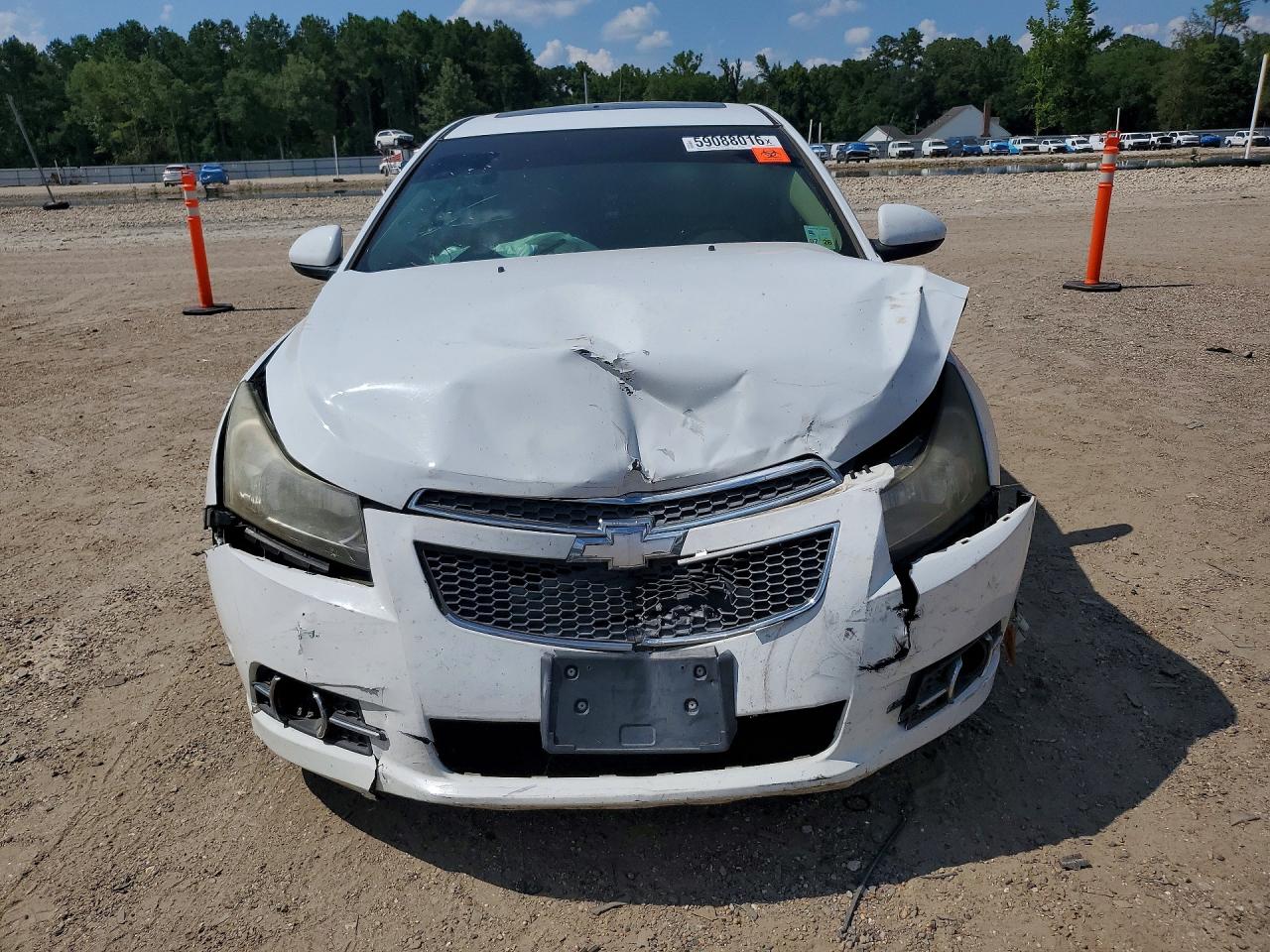 2012 Chevrolet Cruze Ltz White vin: 1G1PH5SC2C7383407