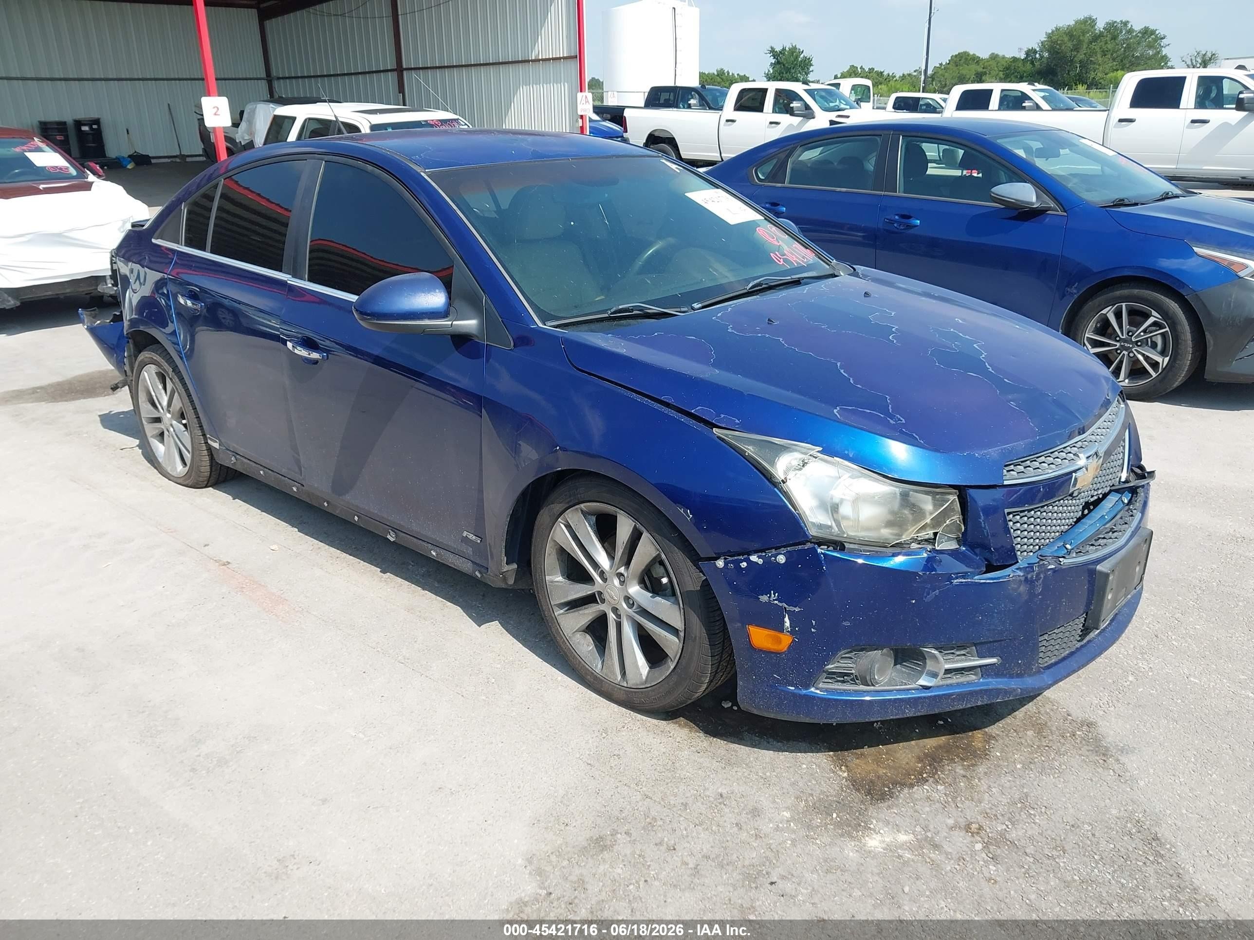 2012 Chevrolet Cruze Ltz Black vin: 1G1PH5SC3C7201679