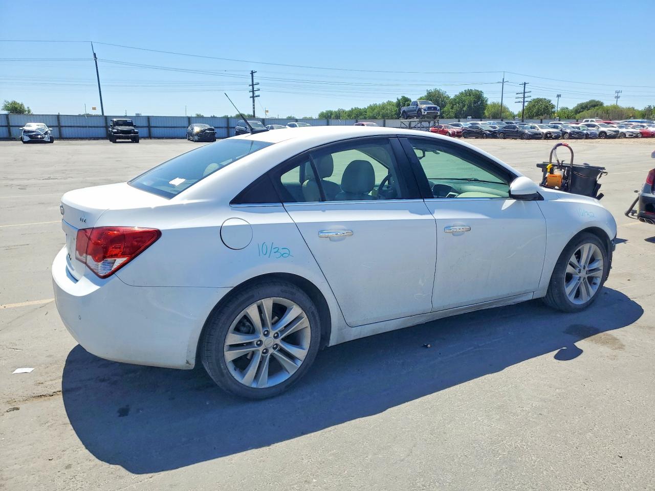 2012 Chevrolet Cruze Ltz White vin: 1G1PH5SC5C7231900