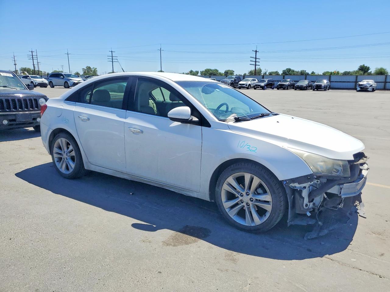 2012 Chevrolet Cruze Ltz White vin: 1G1PH5SC5C7231900