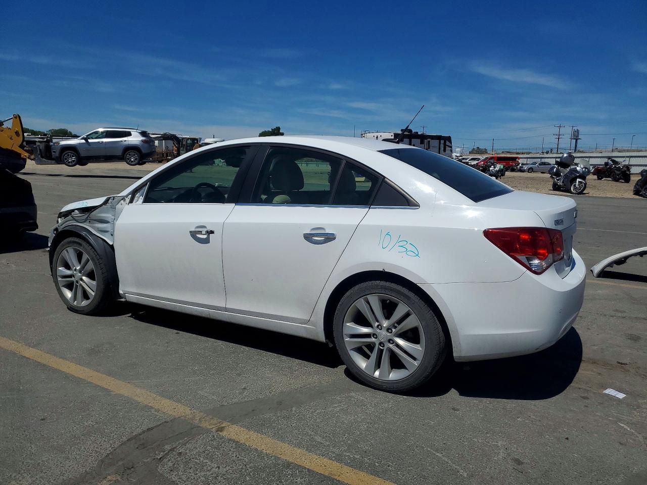 2012 Chevrolet Cruze Ltz White vin: 1G1PH5SC5C7231900