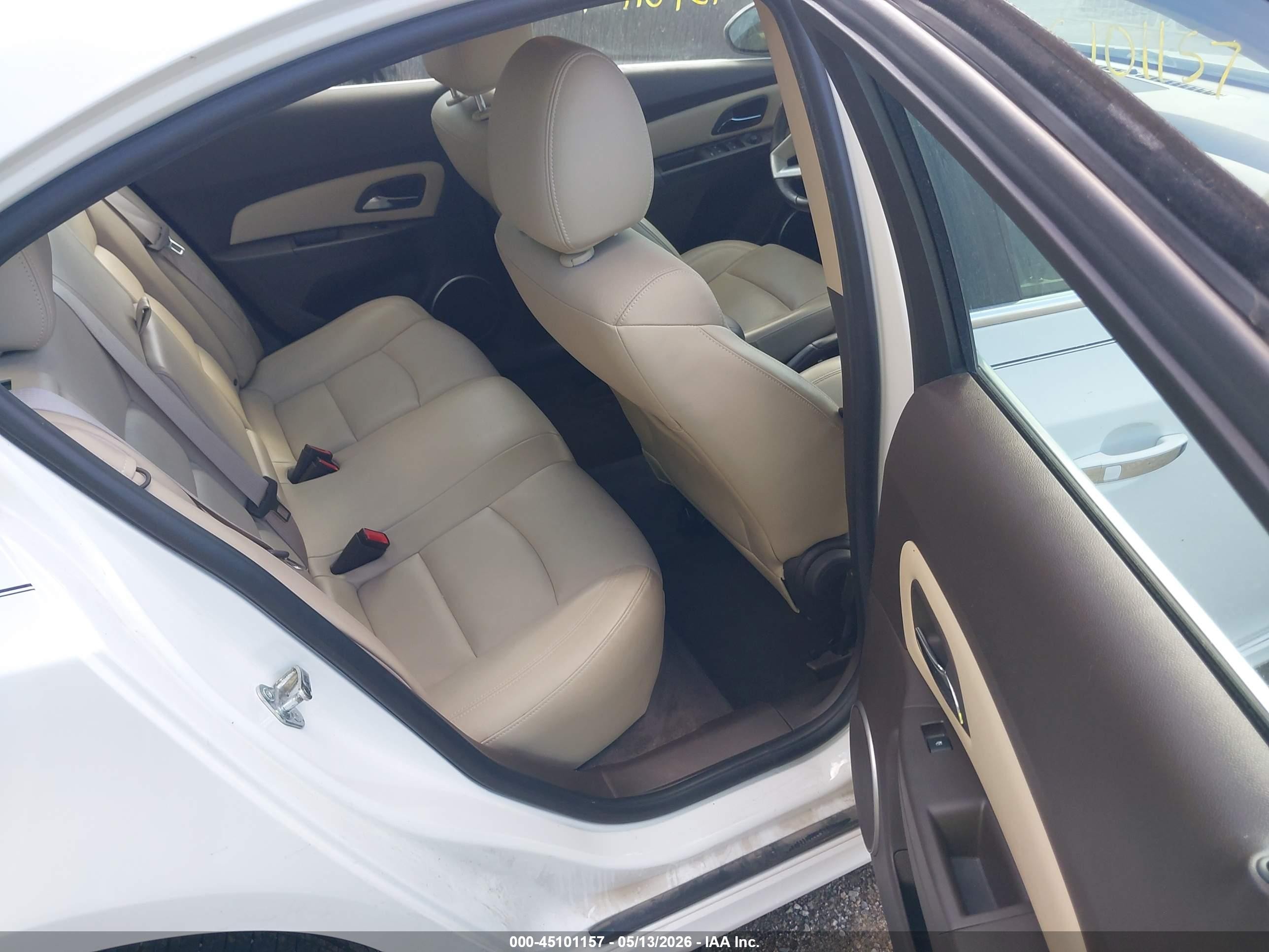 2012 Chevrolet Cruze Ltz White vin: 1G1PH5SC5C7258658