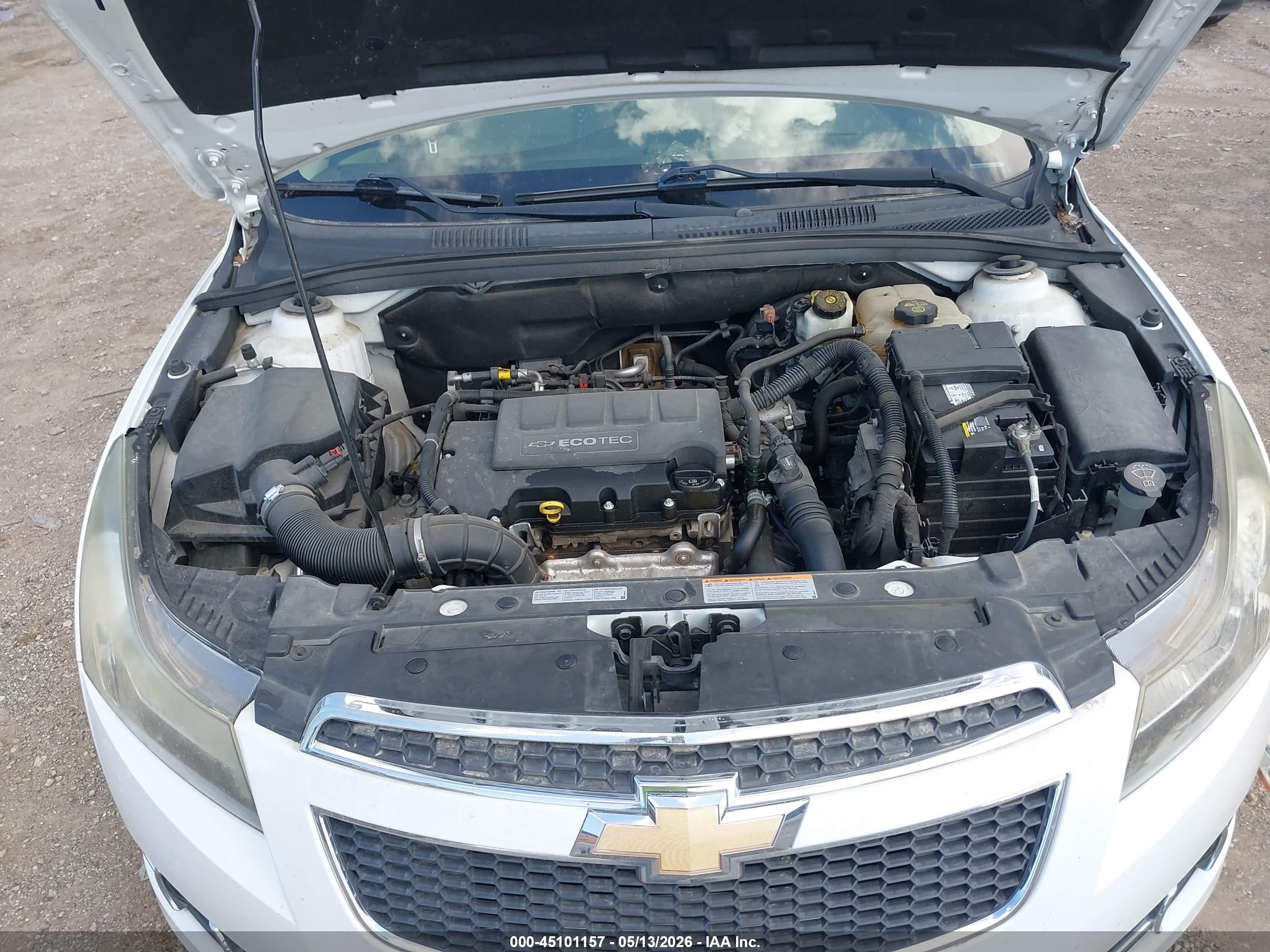 2012 Chevrolet Cruze Ltz White vin: 1G1PH5SC5C7258658
