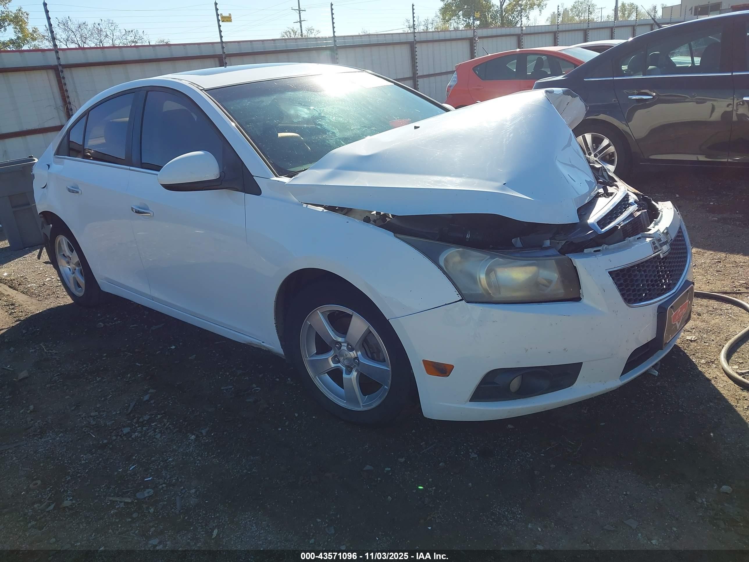 2012 Chevrolet Cruze Ltz White vin: 1G1PH5SC5C7266288