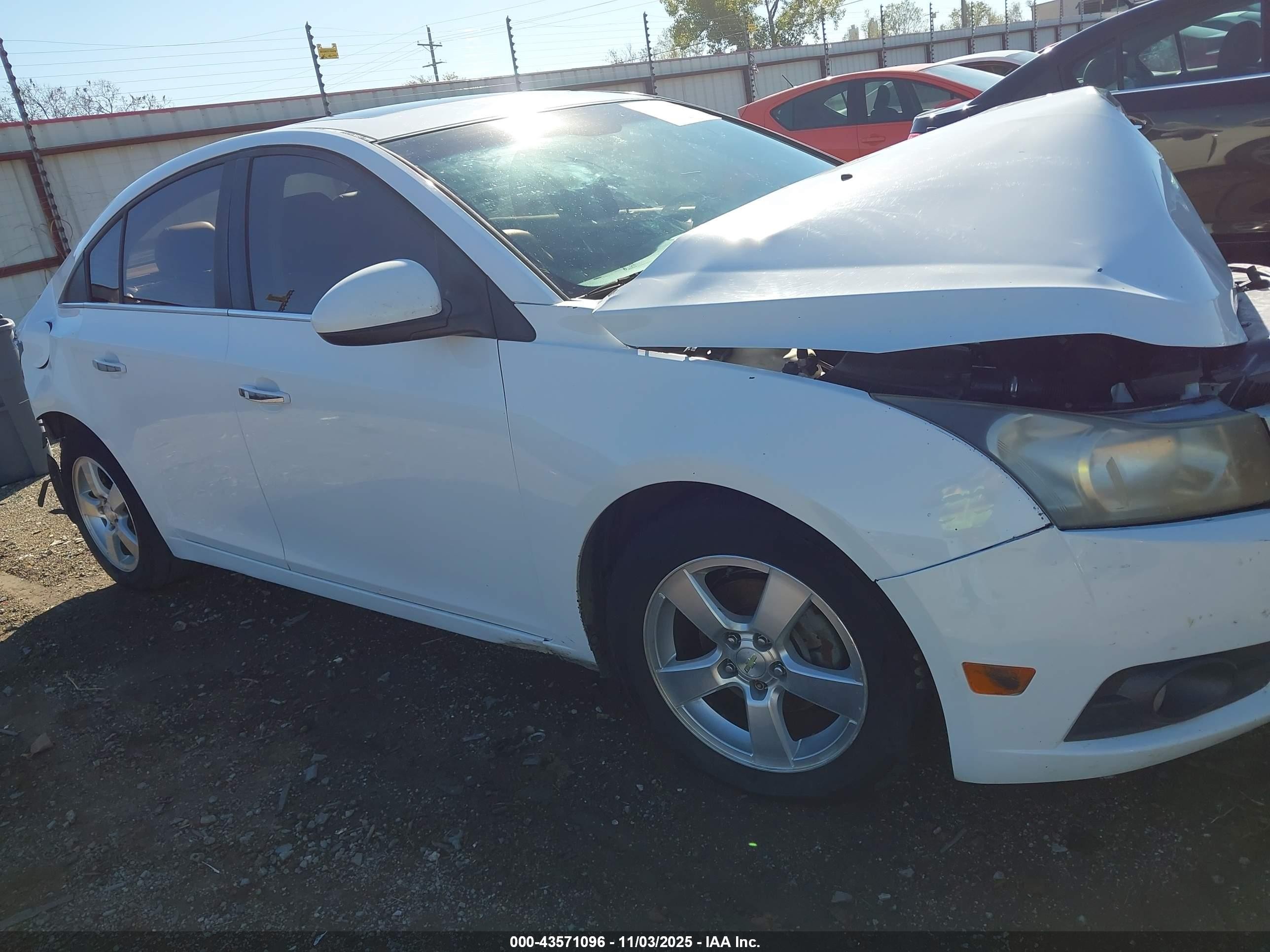 2012 Chevrolet Cruze Ltz White vin: 1G1PH5SC5C7266288