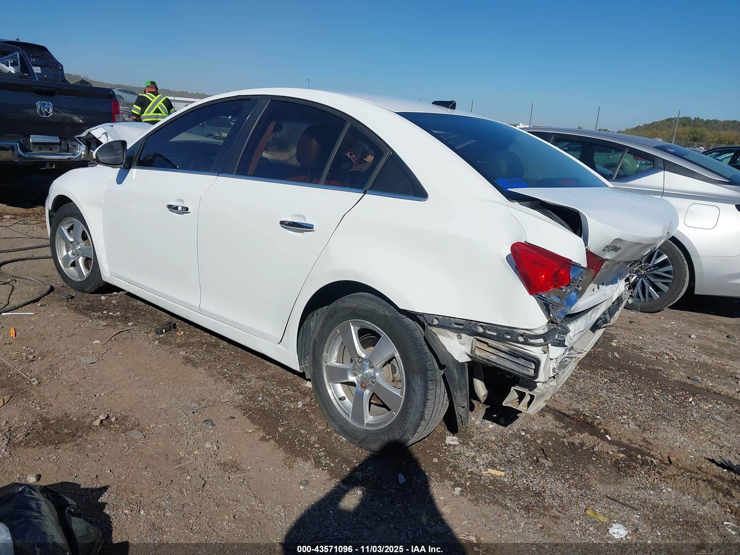 2012 Chevrolet Cruze Ltz White vin: 1G1PH5SC5C7266288