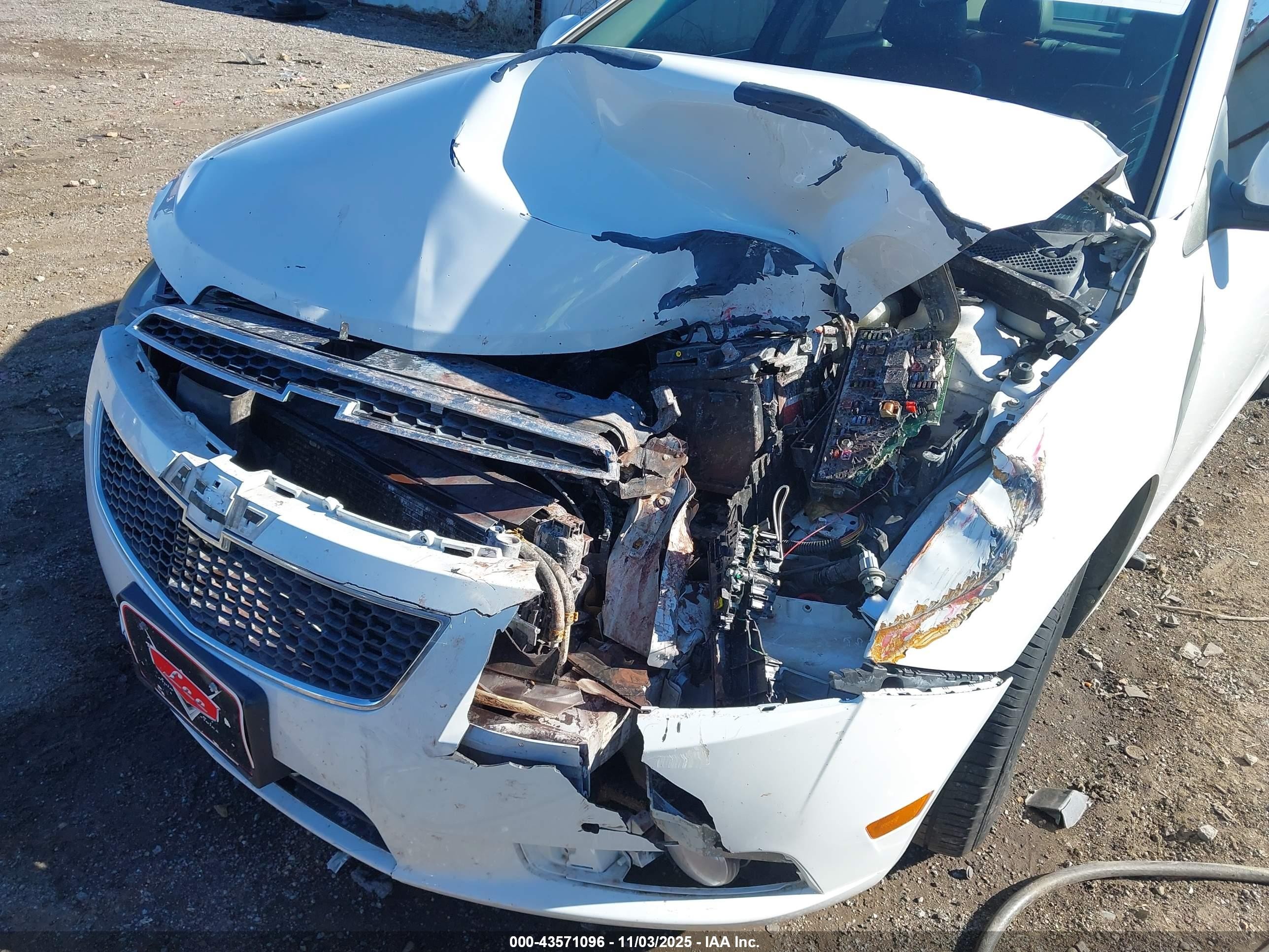 2012 Chevrolet Cruze Ltz White vin: 1G1PH5SC5C7266288