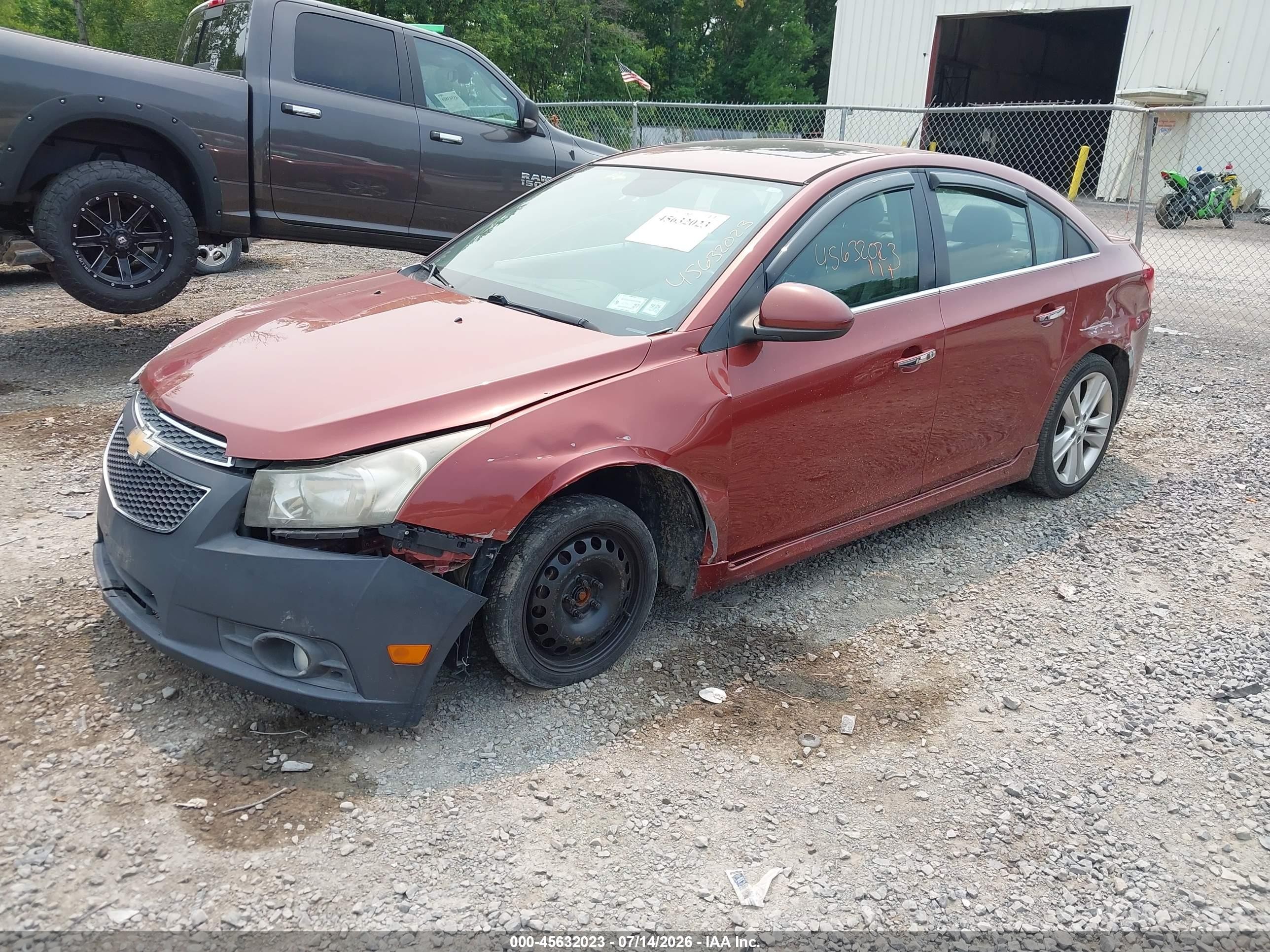 2012 Chevrolet Cruze Ltz Orange vin: 1G1PH5SC5C7327350