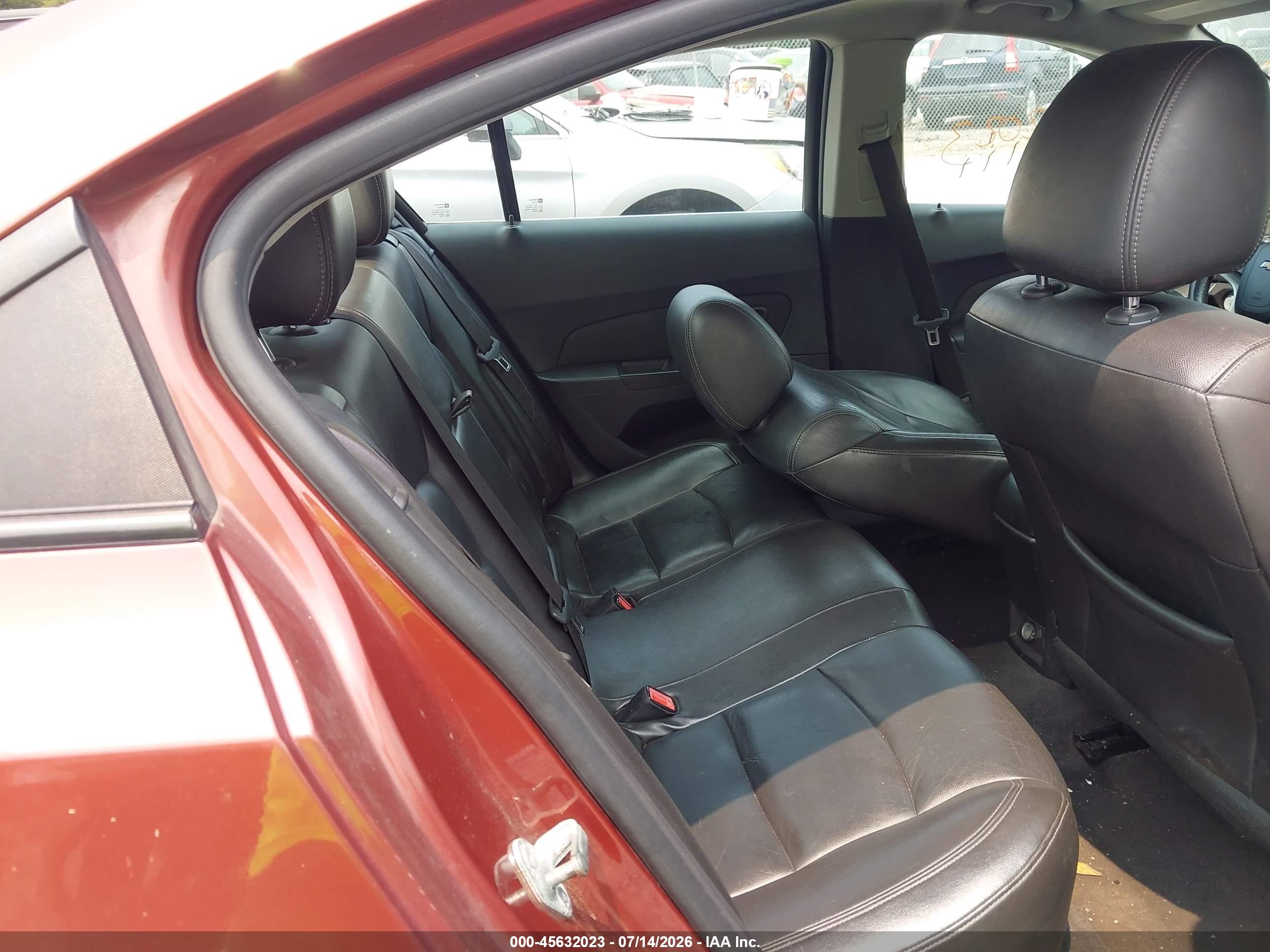 2012 Chevrolet Cruze Ltz Orange vin: 1G1PH5SC5C7327350