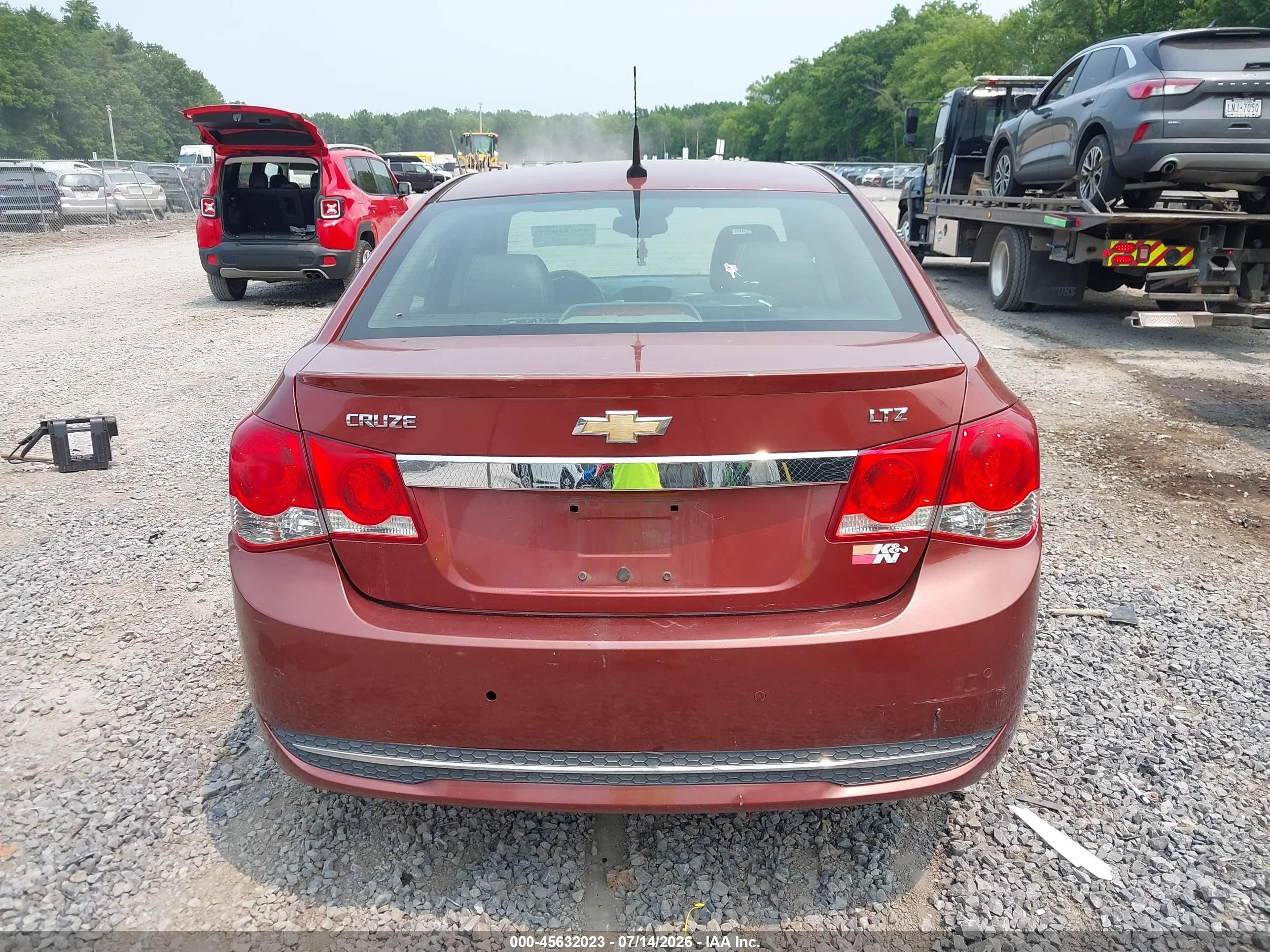2012 Chevrolet Cruze Ltz Orange vin: 1G1PH5SC5C7327350