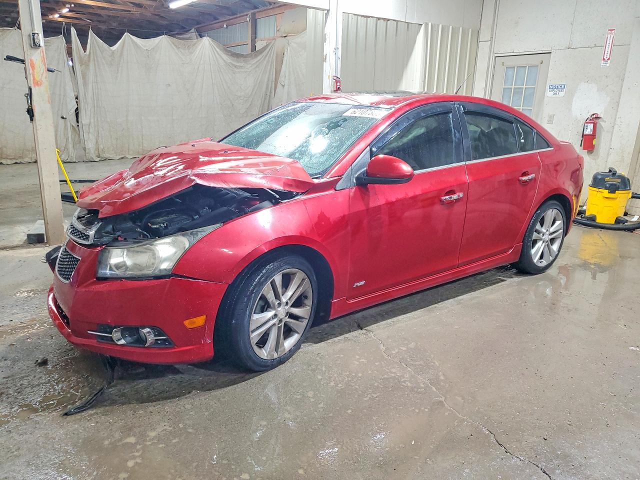 2012 Chevrolet Cruze Ltz Red vin: 1G1PH5SC6C7184361