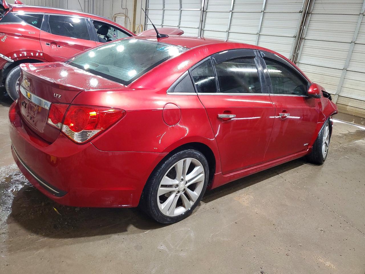 2012 Chevrolet Cruze Ltz Red vin: 1G1PH5SC6C7184361