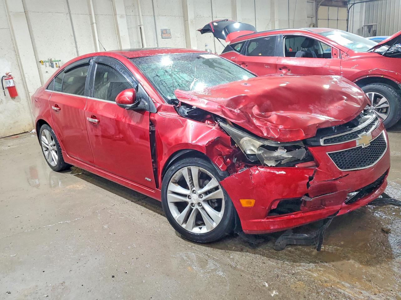 2012 Chevrolet Cruze Ltz Red vin: 1G1PH5SC6C7184361