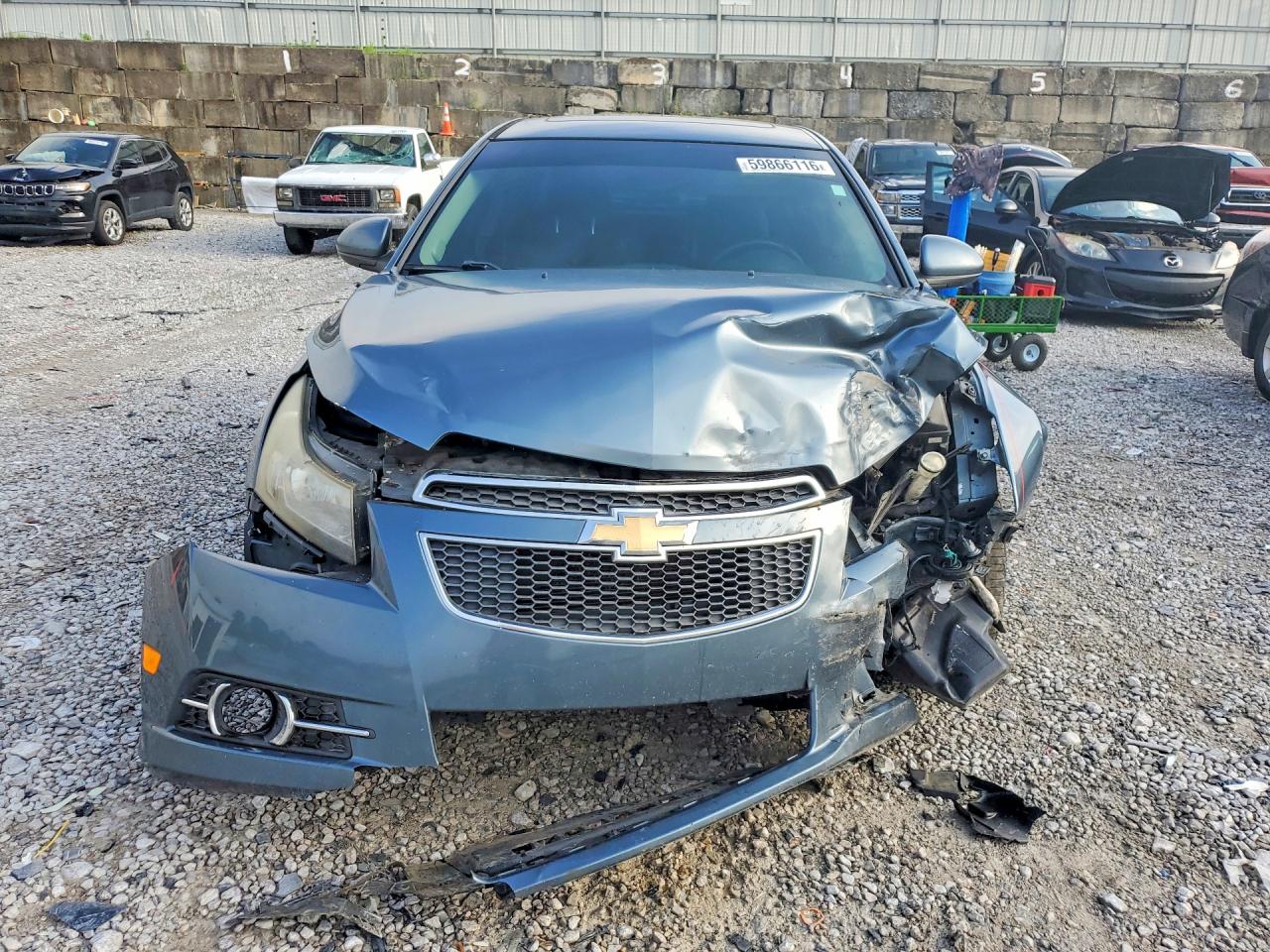 2012 Chevrolet Cruze Ltz Blue vin: 1G1PH5SC6C7327132