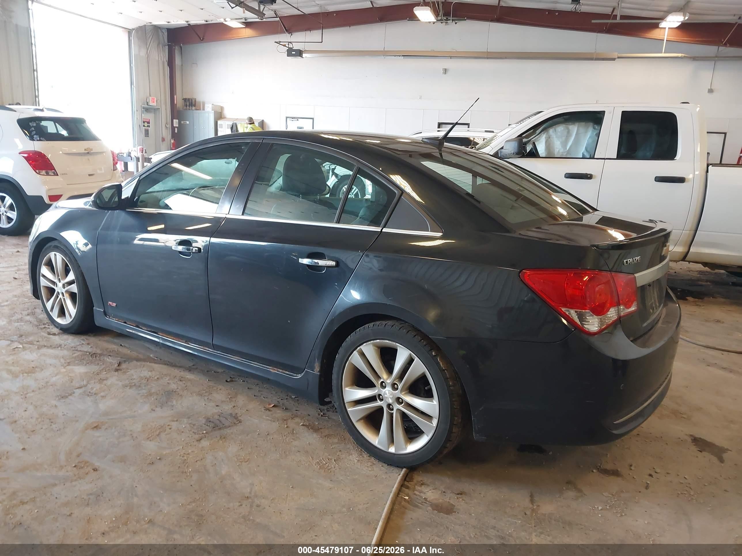 2012 Chevrolet Cruze Ltz Gray vin: 1G1PH5SC6C7392773