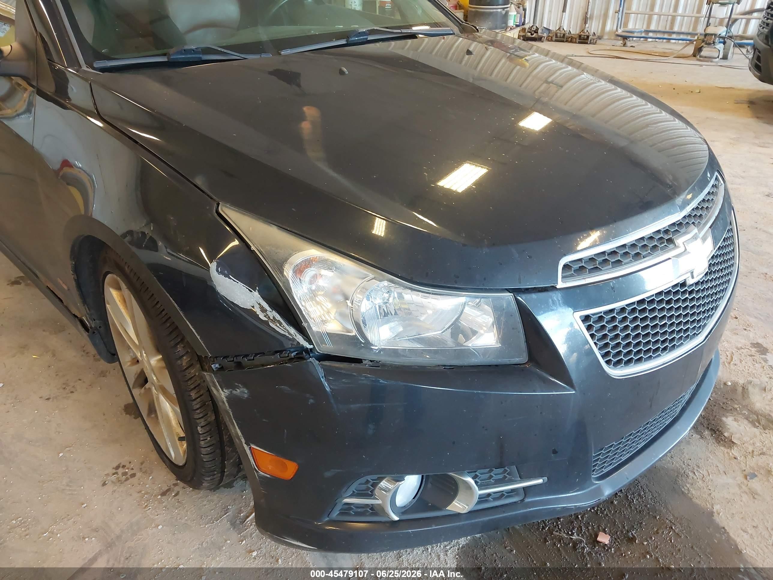 2012 Chevrolet Cruze Ltz Gray vin: 1G1PH5SC6C7392773