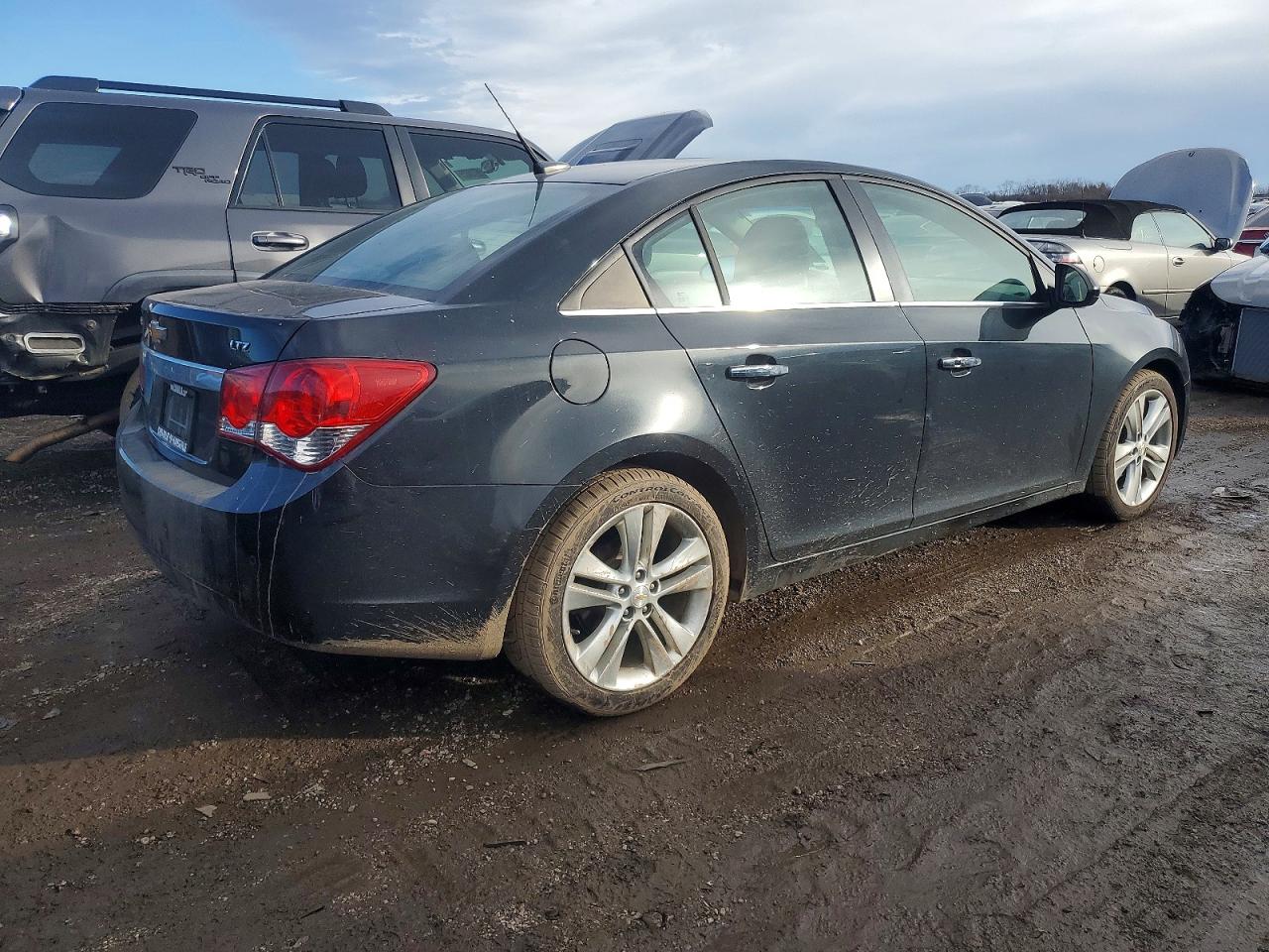 2012 Chevrolet Cruze Ltz Black vin: 1G1PH5SC7C7130616