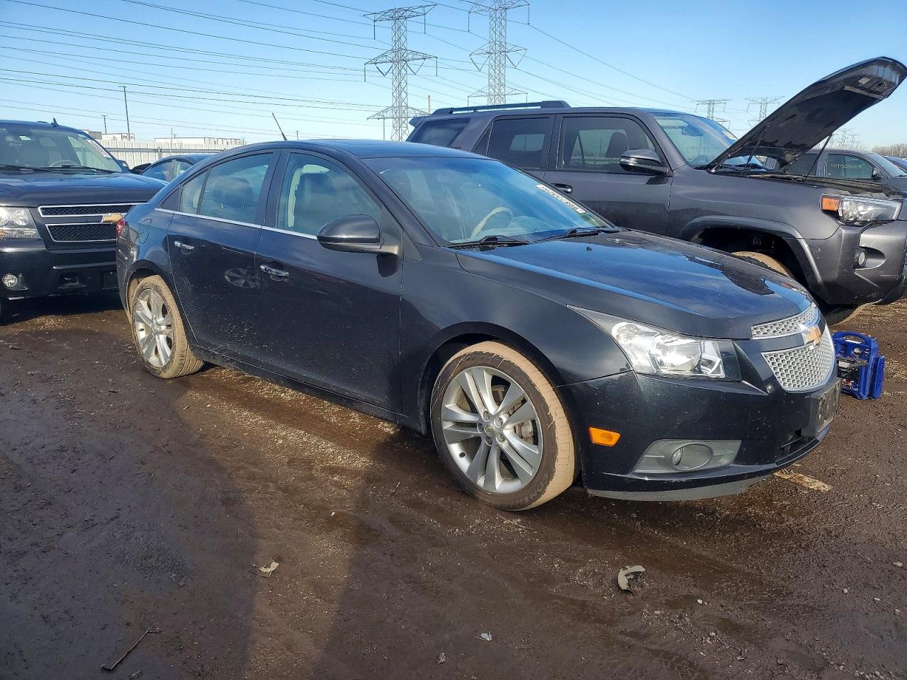 2012 Chevrolet Cruze Ltz Black vin: 1G1PH5SC7C7130616