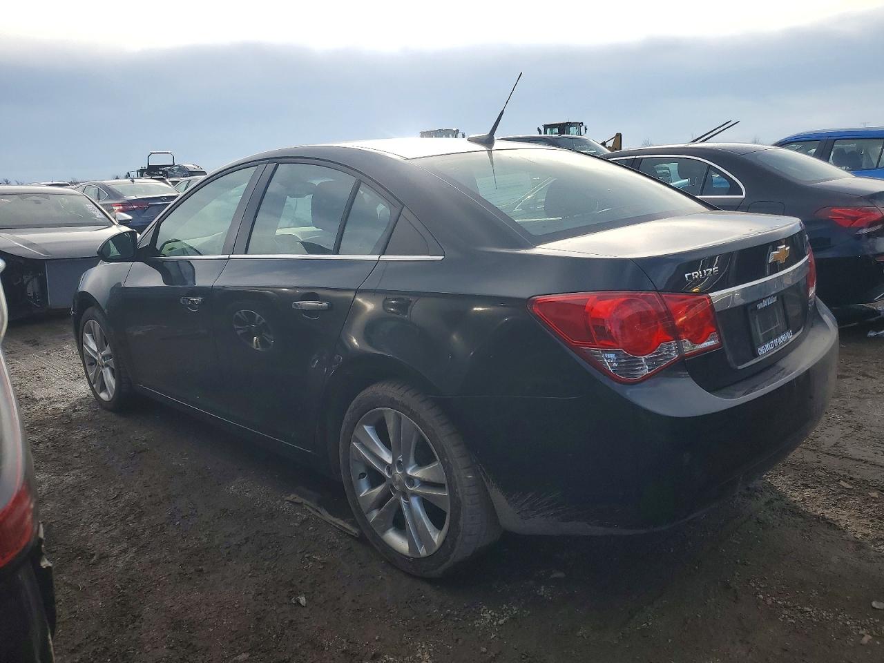 2012 Chevrolet Cruze Ltz Black vin: 1G1PH5SC7C7130616