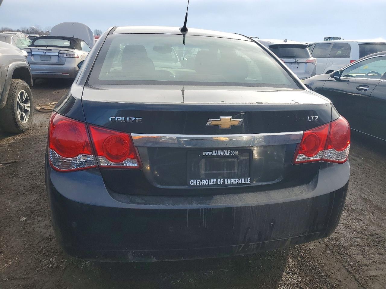 2012 Chevrolet Cruze Ltz Black vin: 1G1PH5SC7C7130616