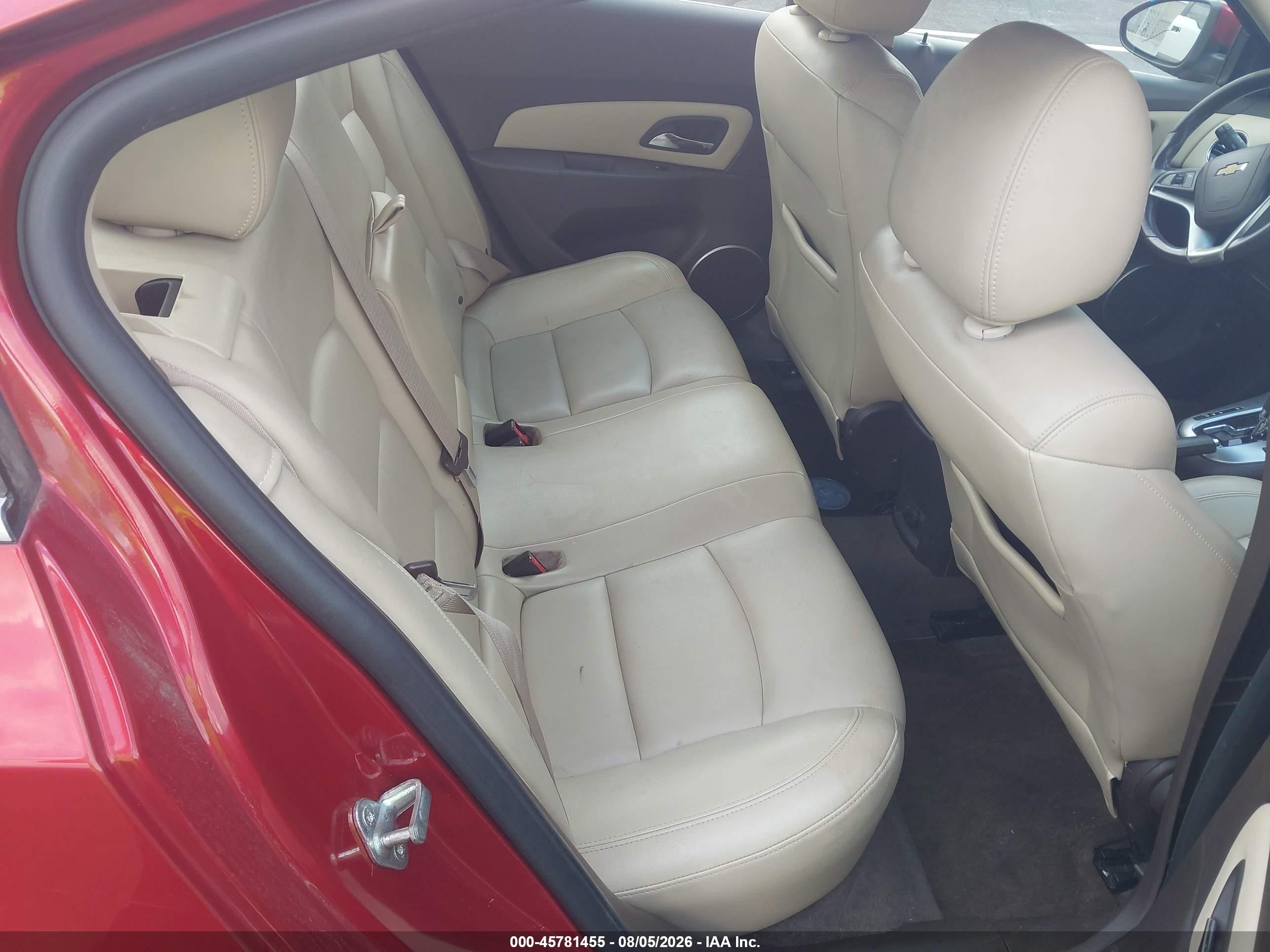 2012 Chevrolet Cruze Ltz Красный vin: 1G1PH5SC7C7137405