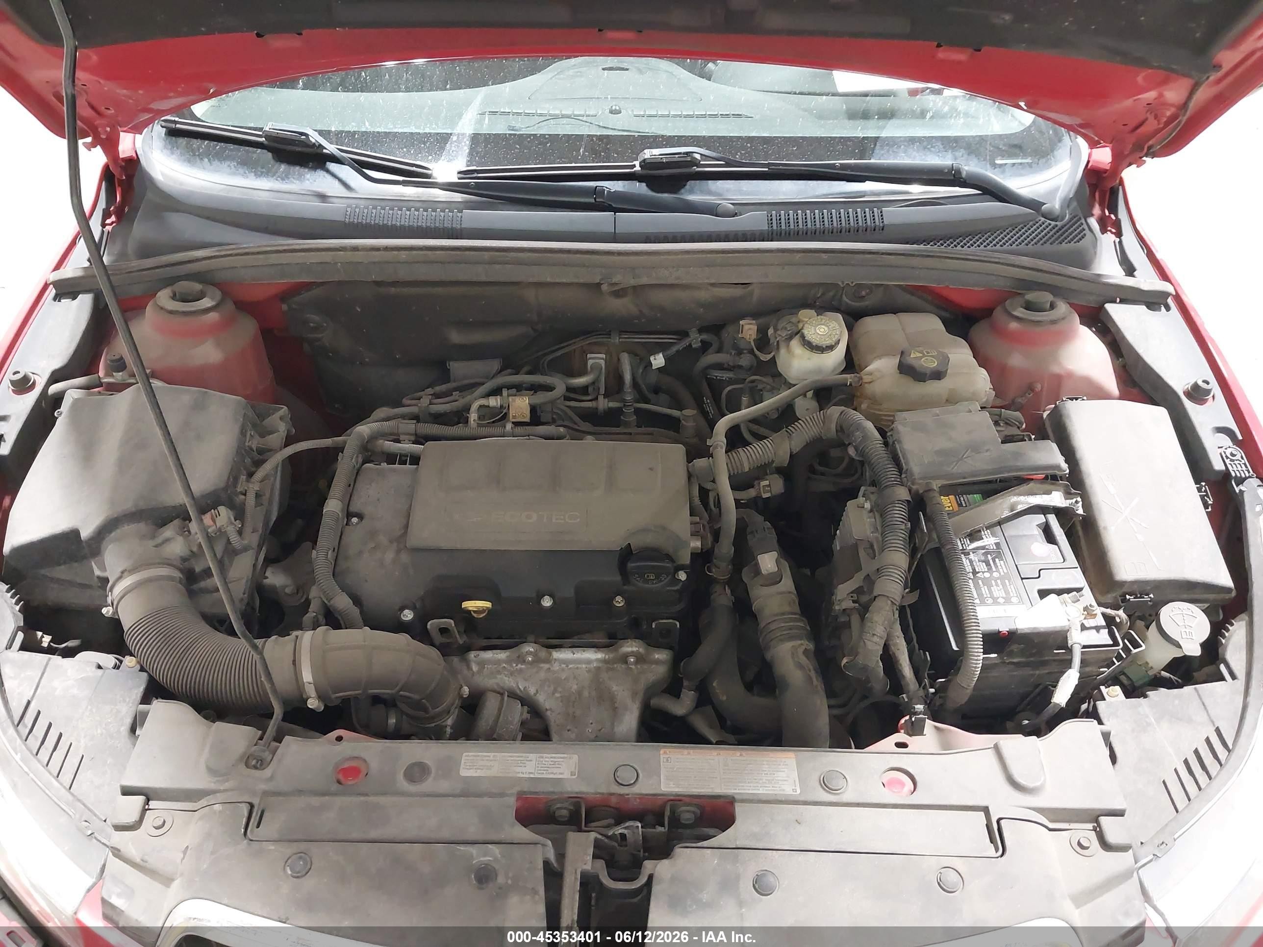 2012 Chevrolet Cruze Ltz Red vin: 1G1PH5SC7C7139199