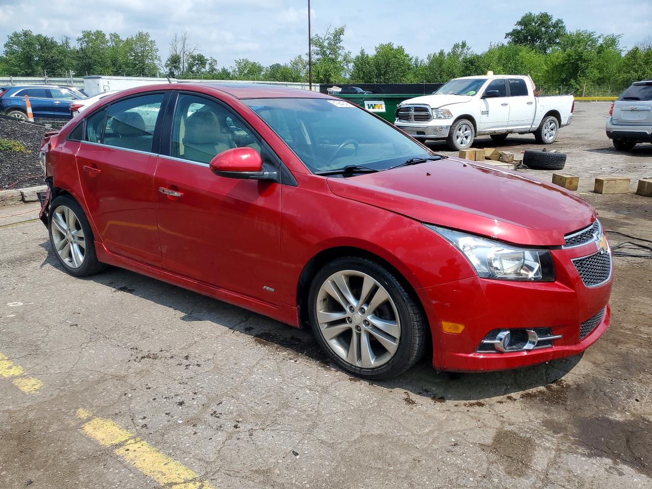 2012 Chevrolet Cruze Ltz Красный vin: 1G1PH5SC7C7178472
