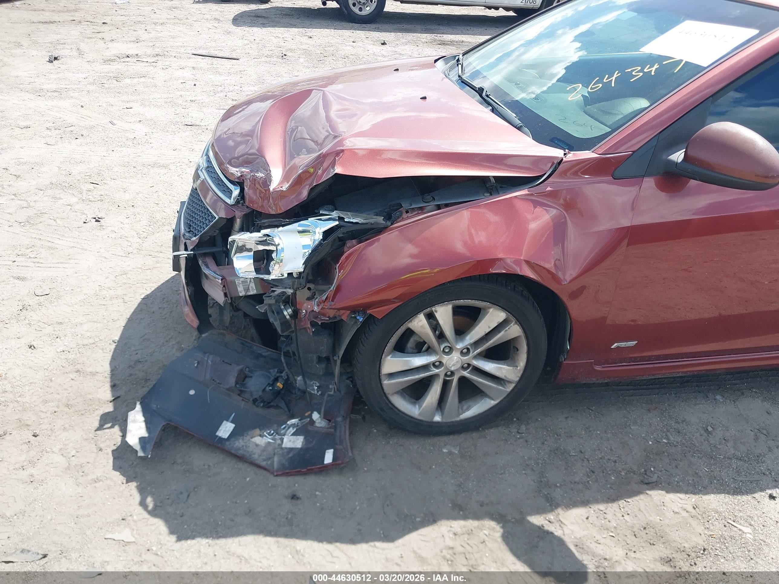 2012 Chevrolet Cruze Ltz Red vin: 1G1PH5SC7C7264347