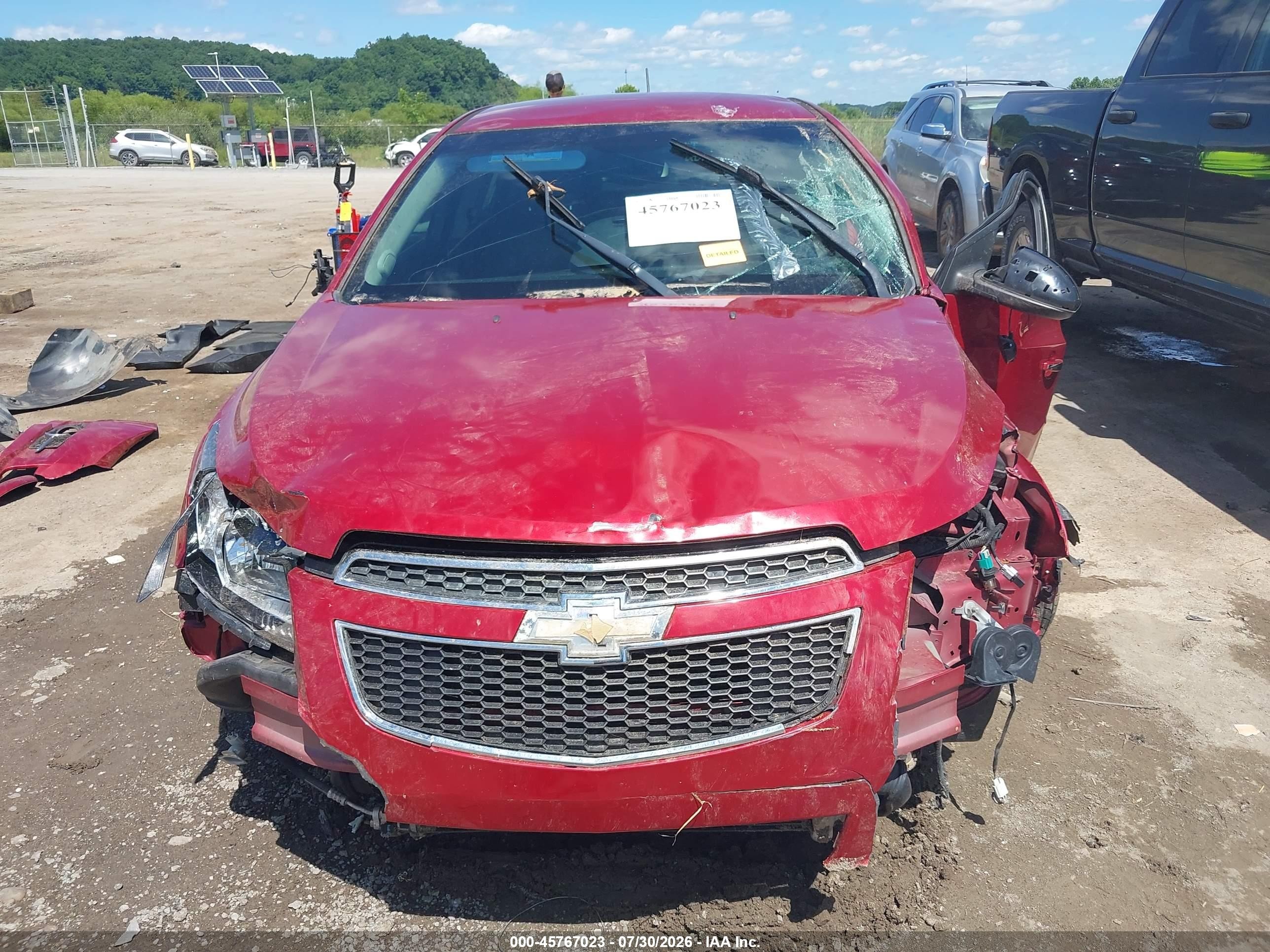 2012 Chevrolet Cruze Ltz Red vin: 1G1PH5SC7C7269631