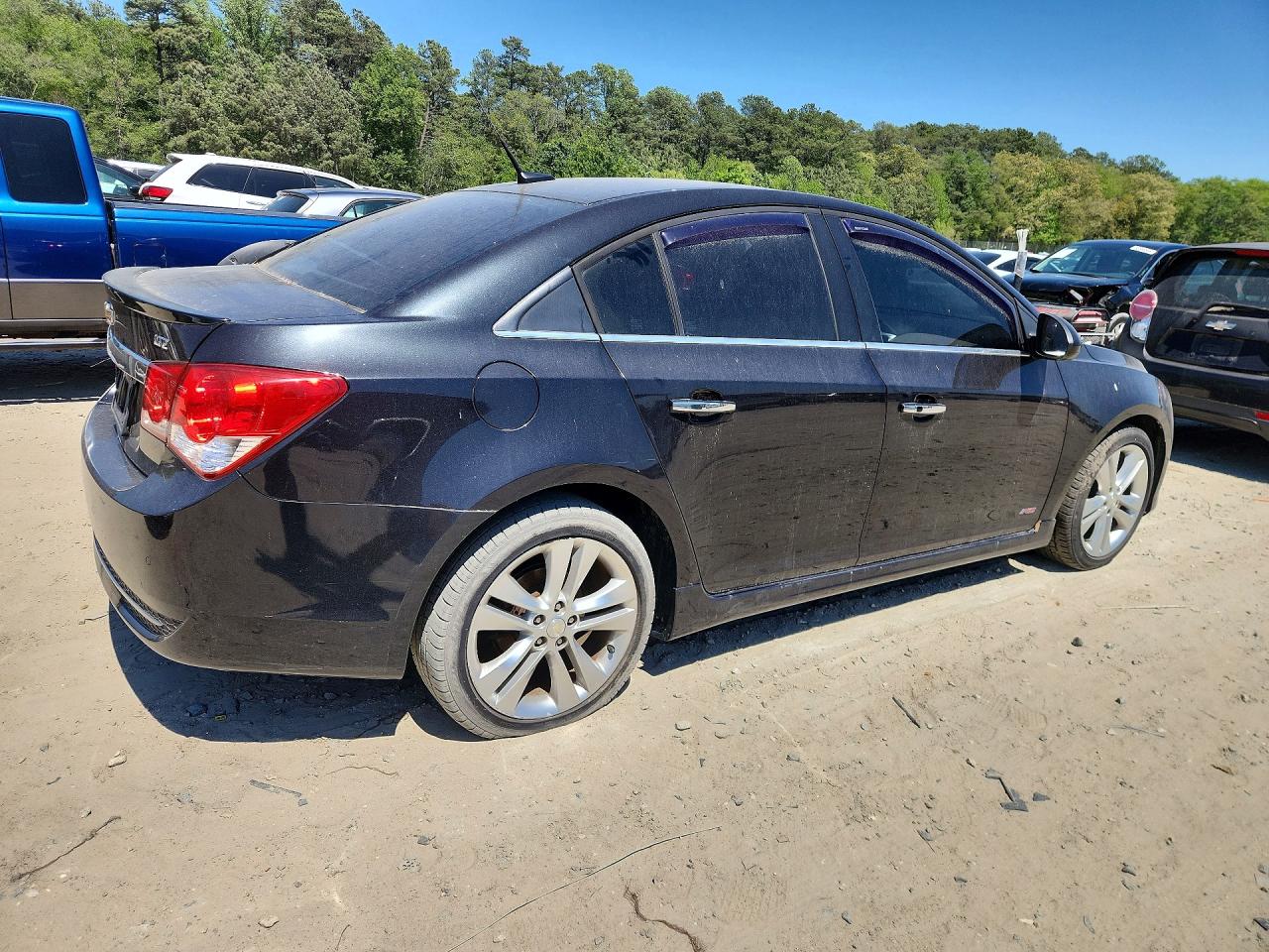2012 Chevrolet Cruze Ltz Black vin: 1G1PH5SC7C7291726