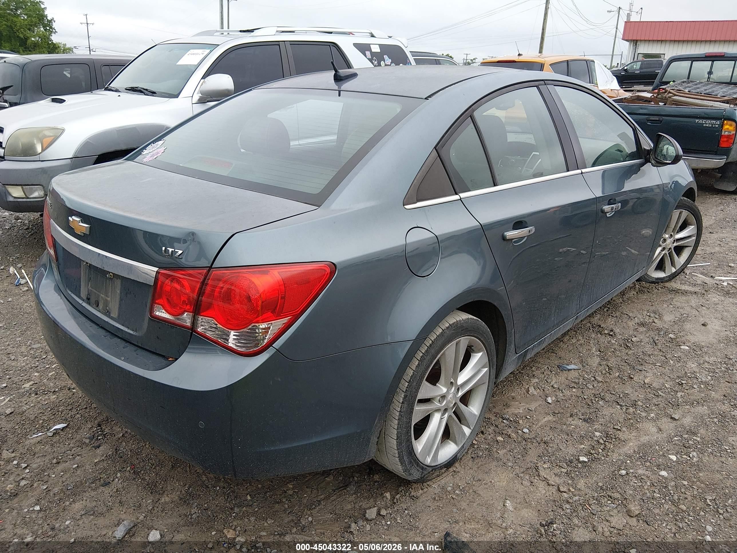 2012 Chevrolet Cruze Ltz Blue vin: 1G1PH5SC7C7304636