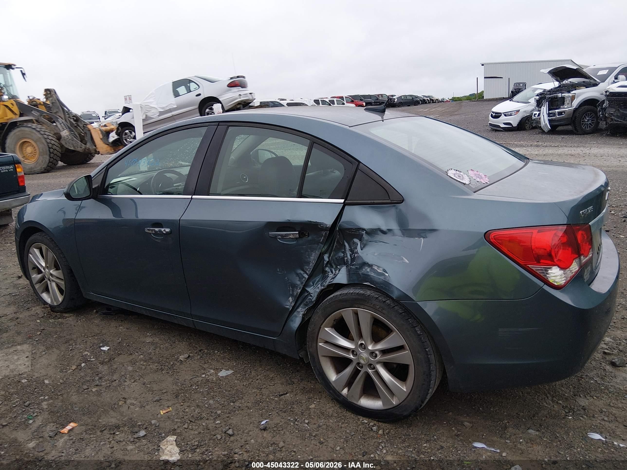 2012 Chevrolet Cruze Ltz Blue vin: 1G1PH5SC7C7304636