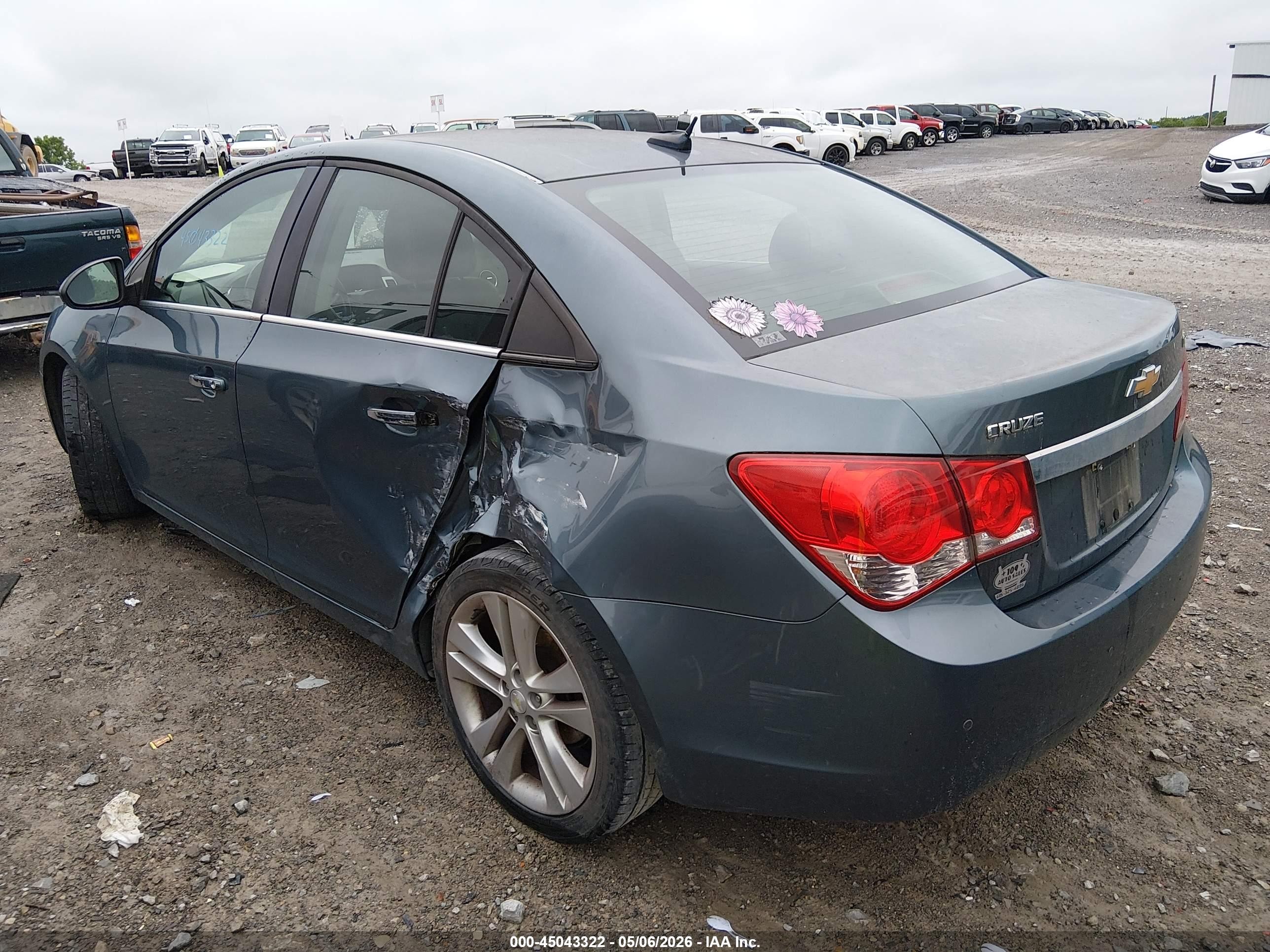 2012 Chevrolet Cruze Ltz Blue vin: 1G1PH5SC7C7304636