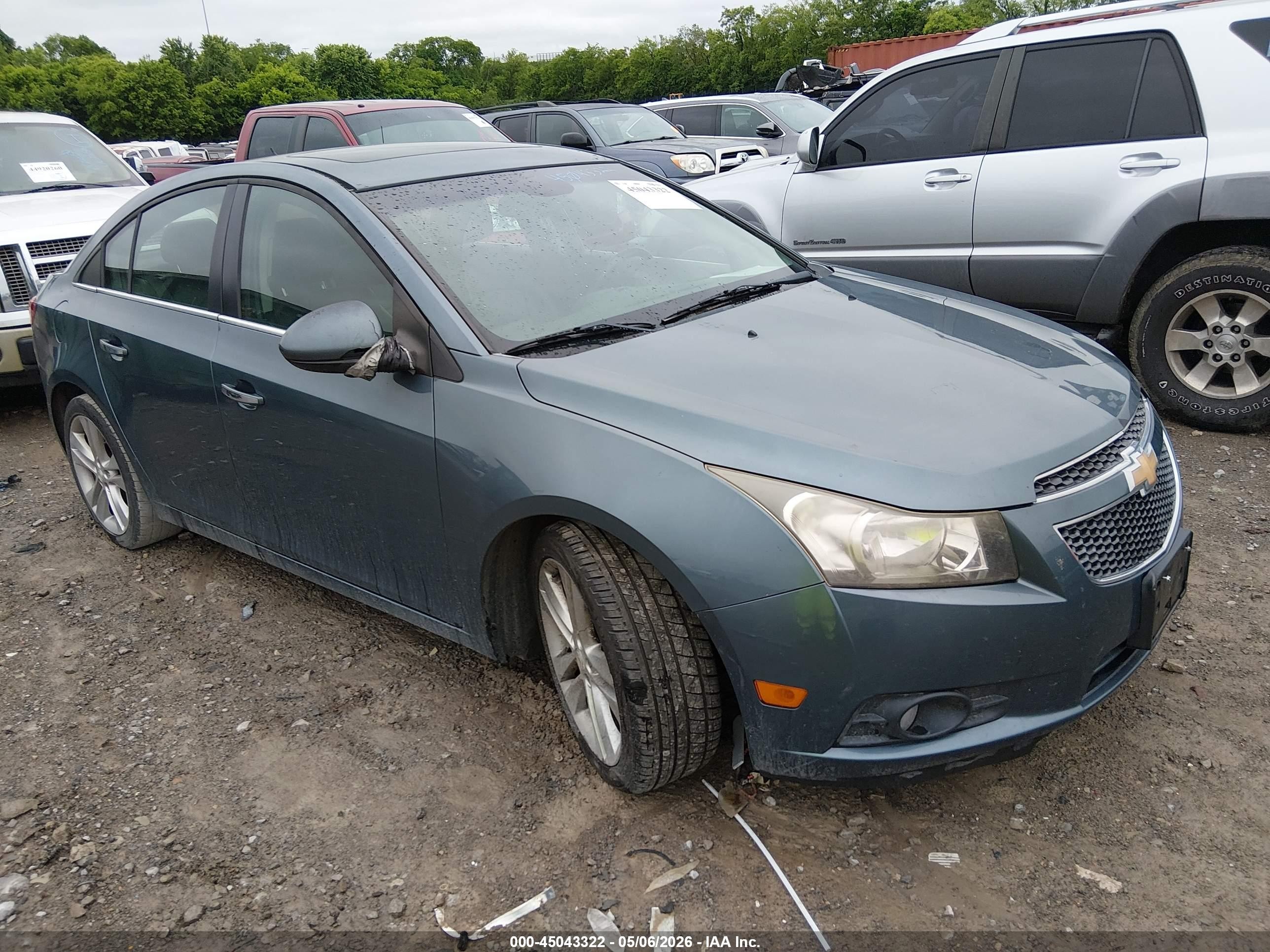 2012 Chevrolet Cruze Ltz Blue vin: 1G1PH5SC7C7304636
