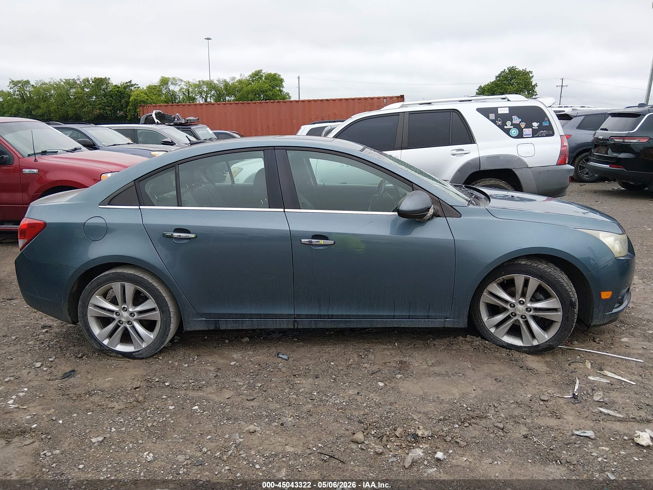 2012 Chevrolet Cruze Ltz Blue vin: 1G1PH5SC7C7304636