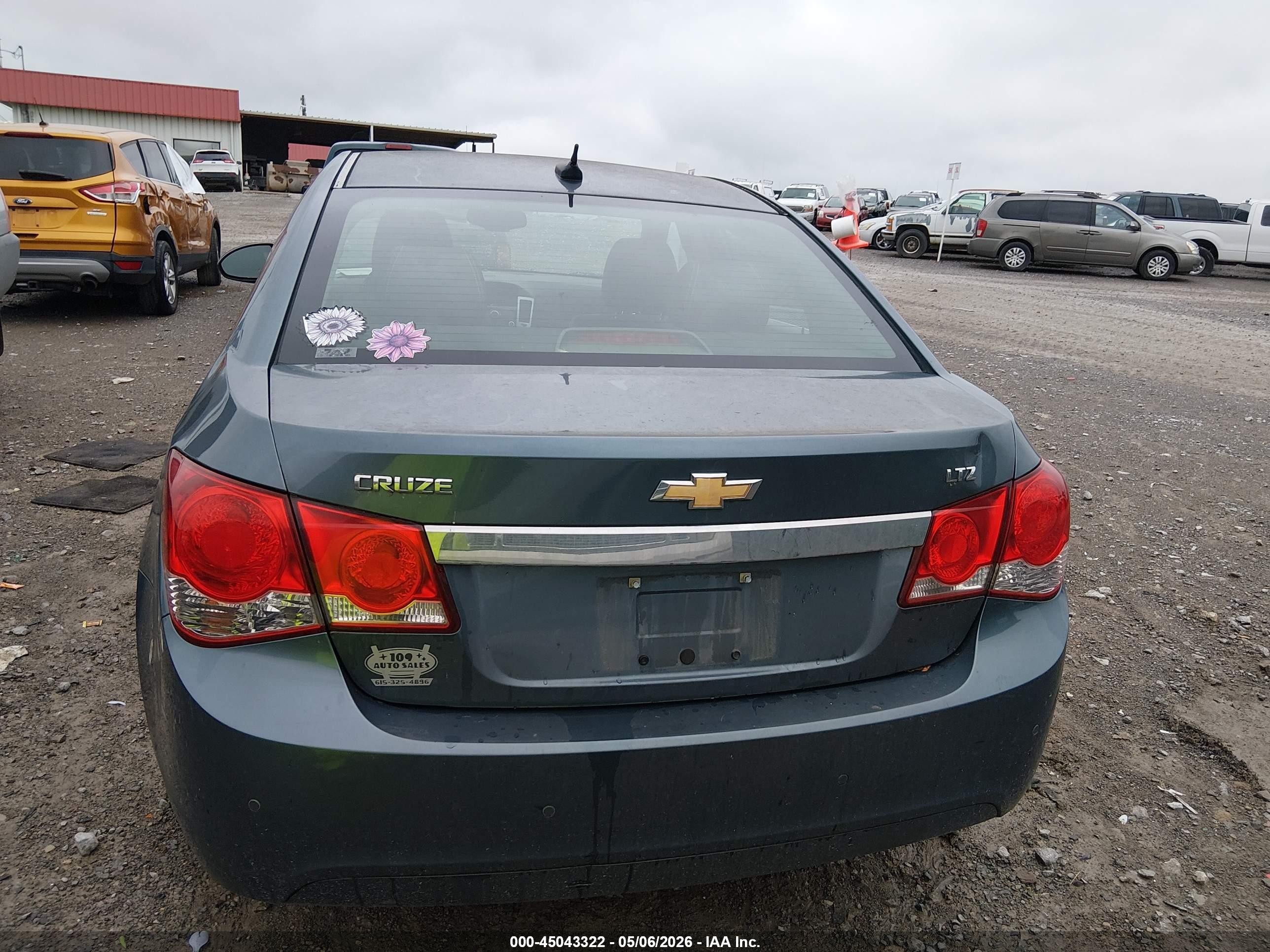 2012 Chevrolet Cruze Ltz Blue vin: 1G1PH5SC7C7304636