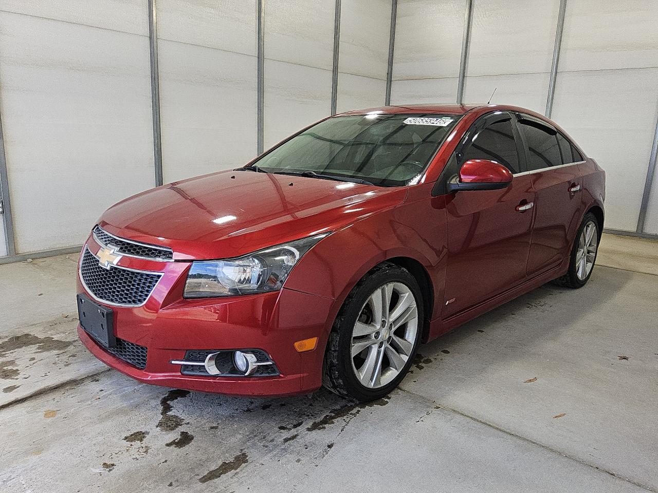 2012 Chevrolet Cruze Ltz Burgundy vin: 1G1PH5SC7C7354033 Damage: Left Front Window, Inoperable, Repair Required