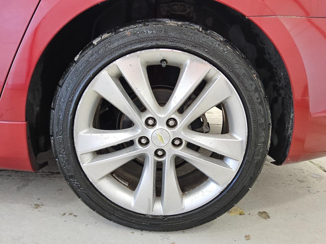 2012 Chevrolet Cruze Ltz Burgundy vin: 1G1PH5SC7C7354033 Damage: Left Rear Wheel, Curb Rash, > 12 Inches
