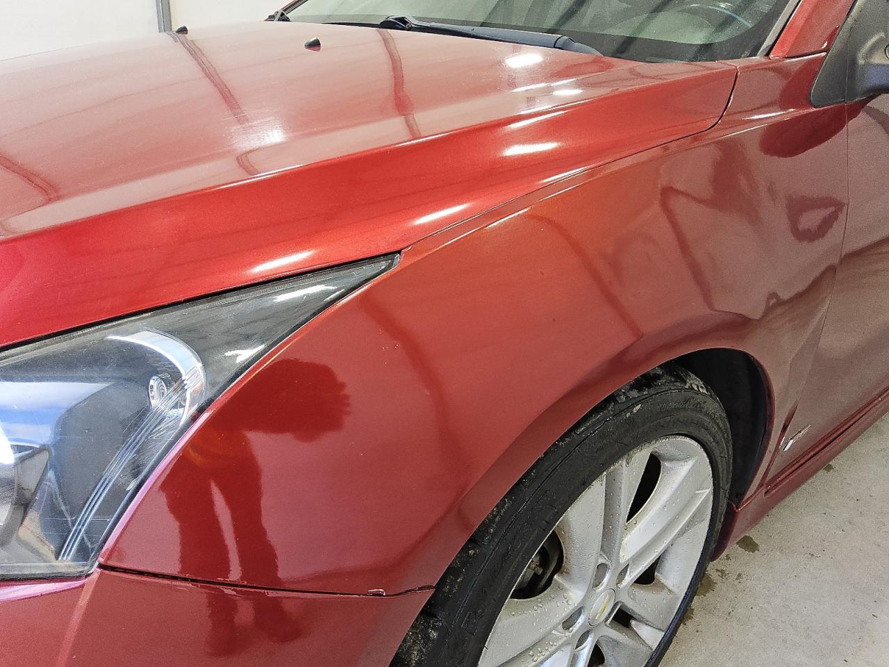2012 Chevrolet Cruze Ltz Burgundy vin: 1G1PH5SC7C7354033 Damage: Left Front Fender, Heavy Scratch, 1 To 2 Inches