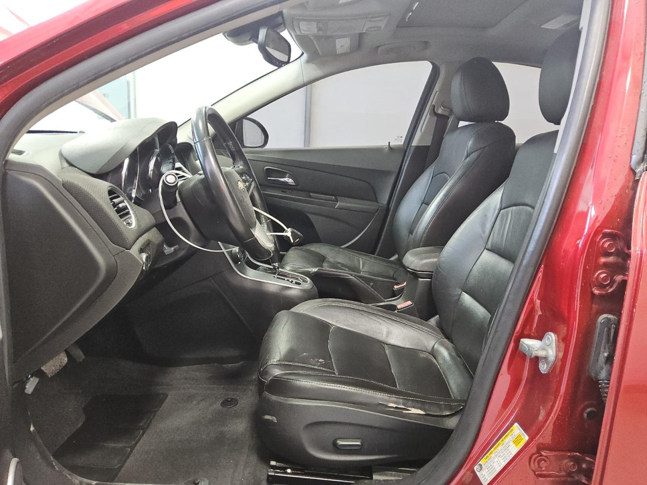 2012 Chevrolet Cruze Ltz Burgundy vin: 1G1PH5SC7C7354033 Damage: Left Front Seat Cushion, Worn, Replacement Required