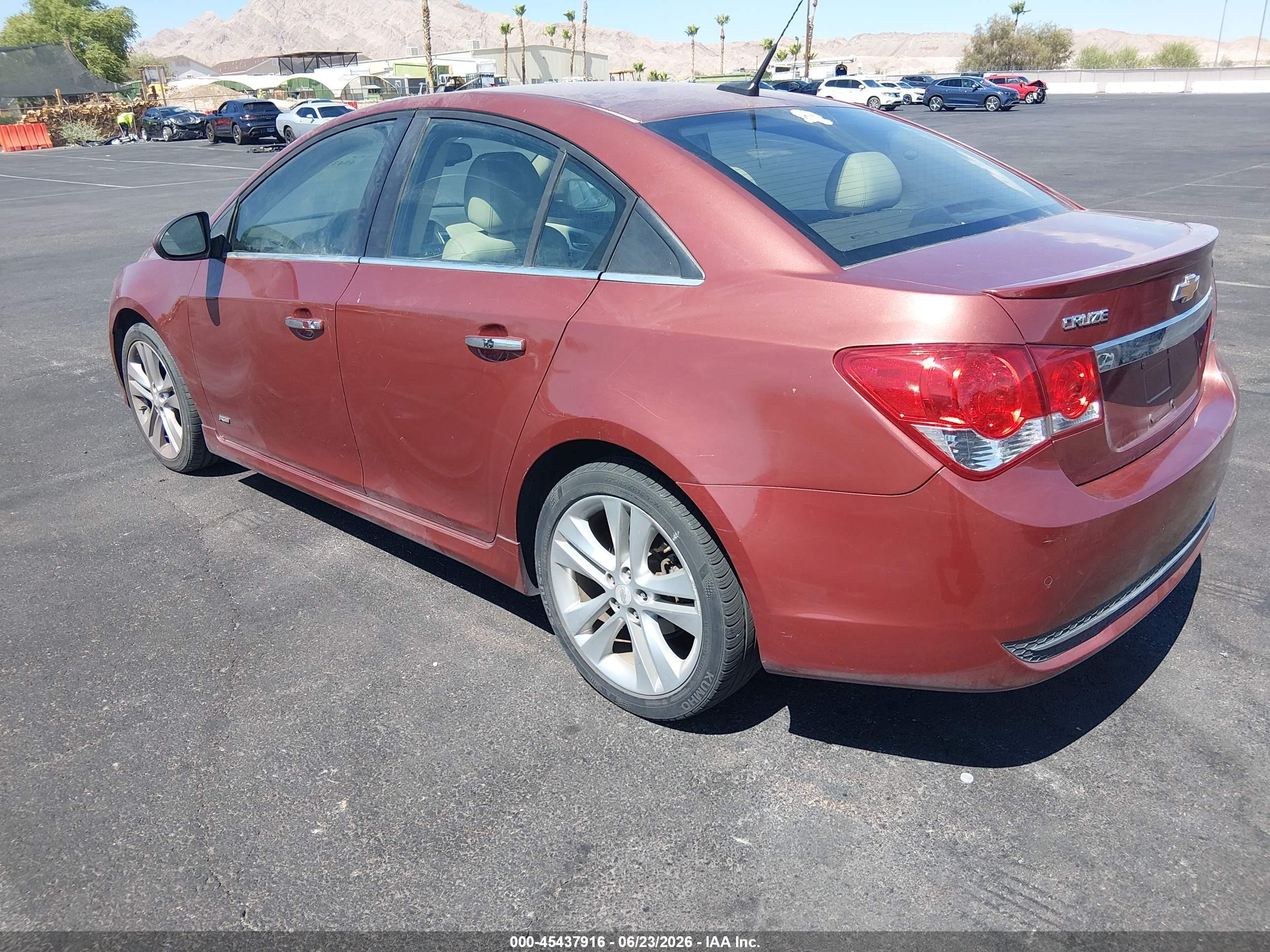 2012 Chevrolet Cruze Ltz Burgundy vin: 1G1PH5SC8C7214881
